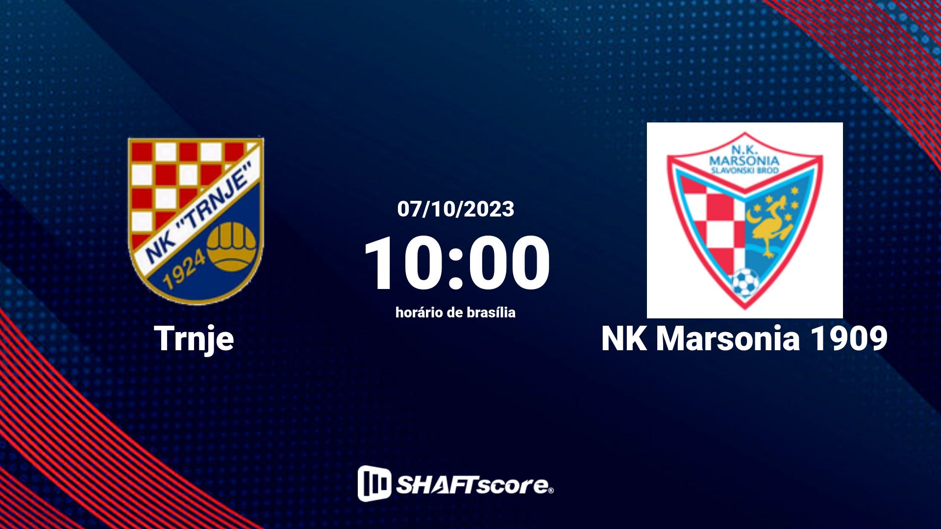 Estatísticas do jogo Trnje vs NK Marsonia 1909 07.10 10:00