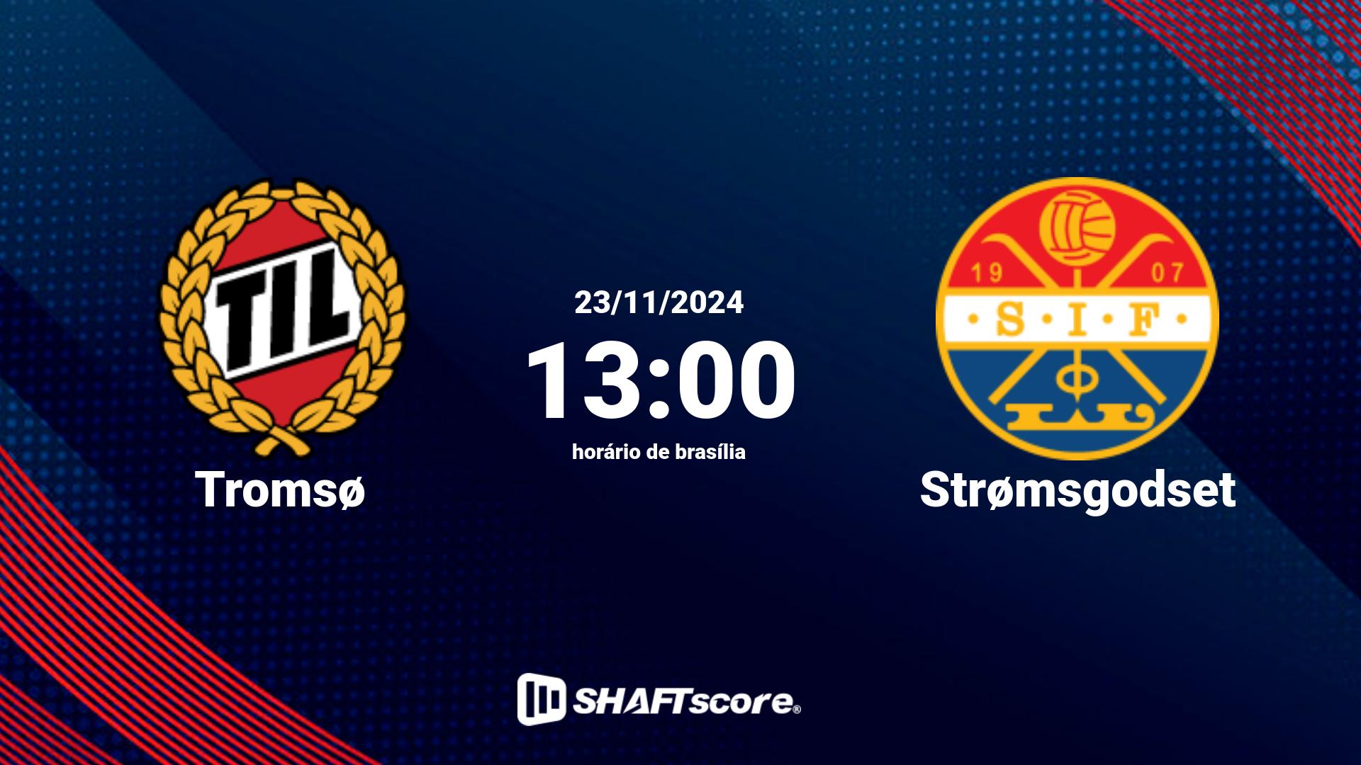 Estatísticas do jogo Tromsø vs Strømsgodset 23.11 13:00