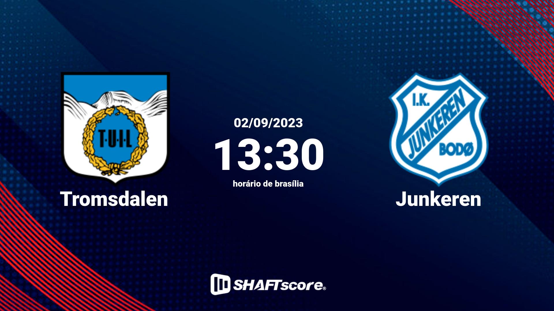 Estatísticas do jogo Tromsdalen vs Junkeren 02.09 13:30