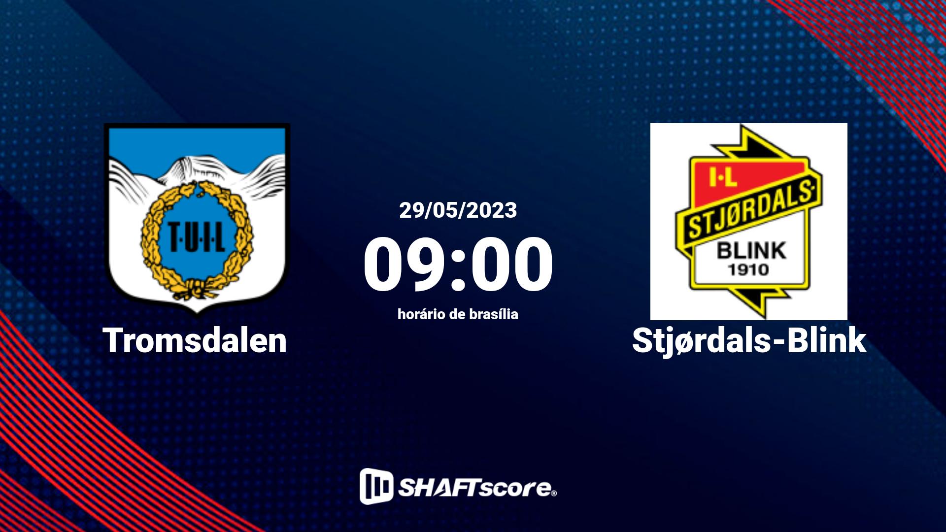 Estatísticas do jogo Tromsdalen vs Stjørdals-Blink 29.05 09:00