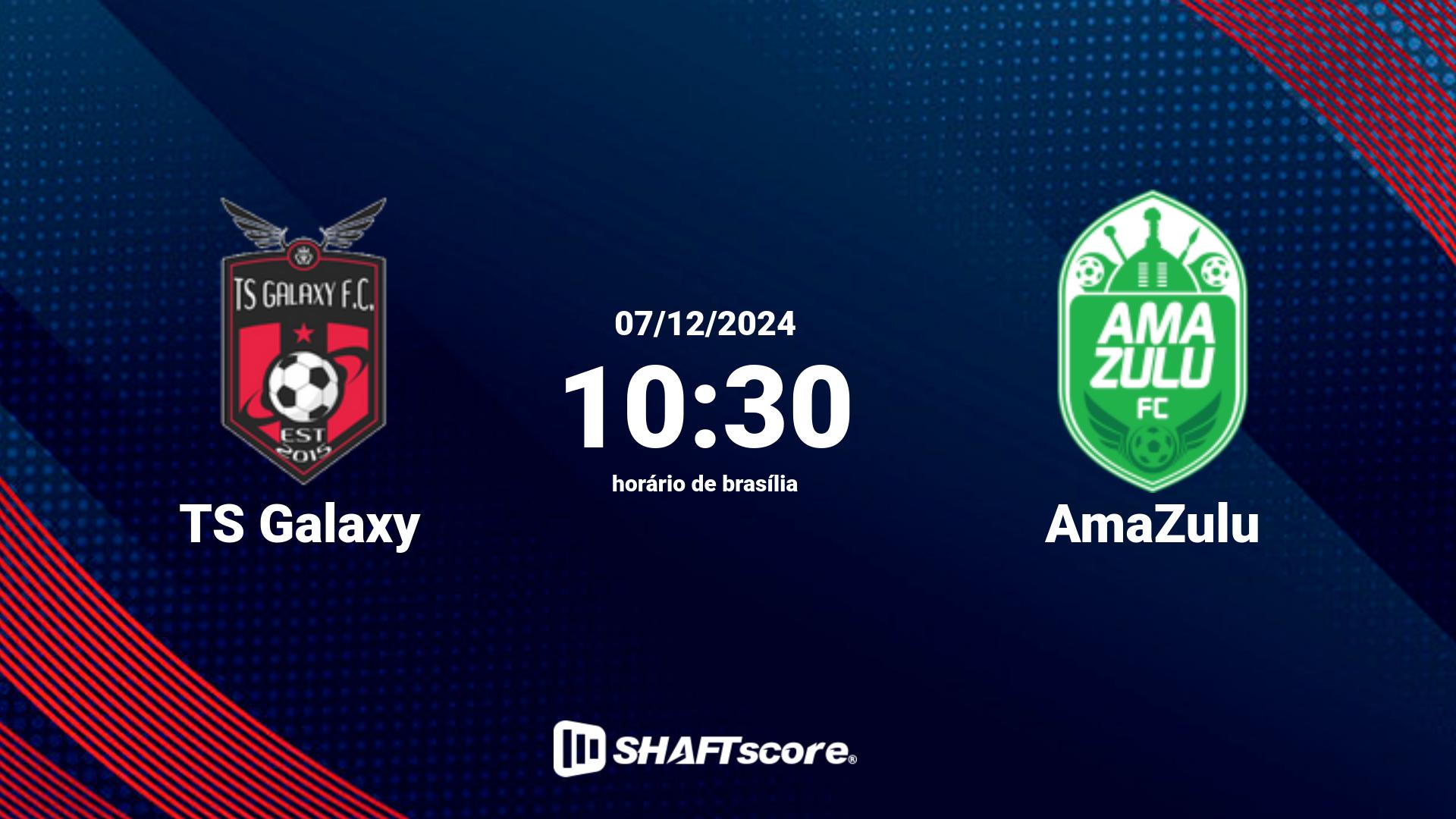 Estatísticas do jogo TS Galaxy vs AmaZulu 07.12 10:30