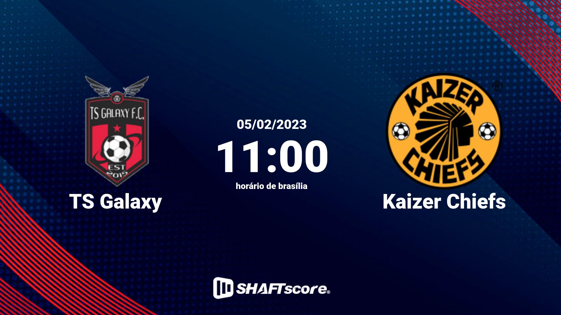 Estatísticas do jogo TS Galaxy vs Kaizer Chiefs 05.02 11:00