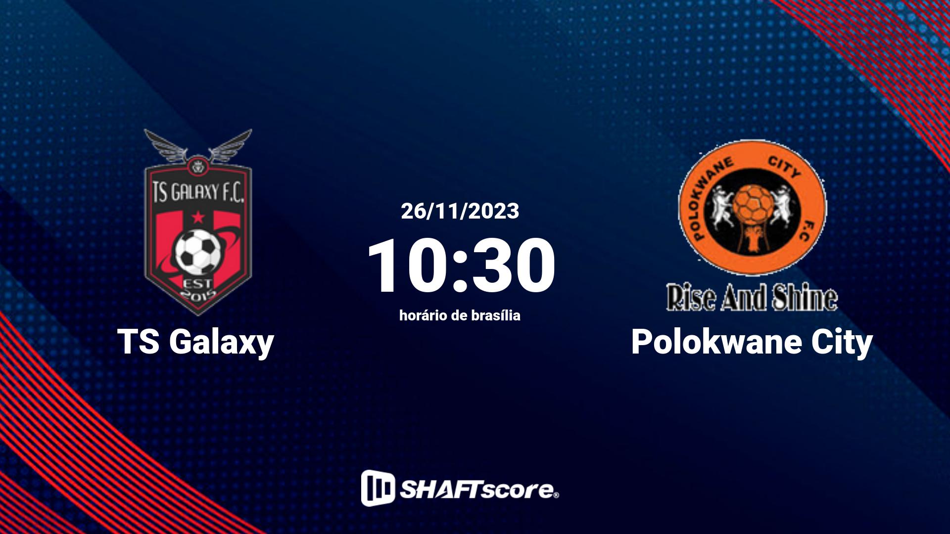 Estatísticas do jogo TS Galaxy vs Polokwane City 26.11 10:30