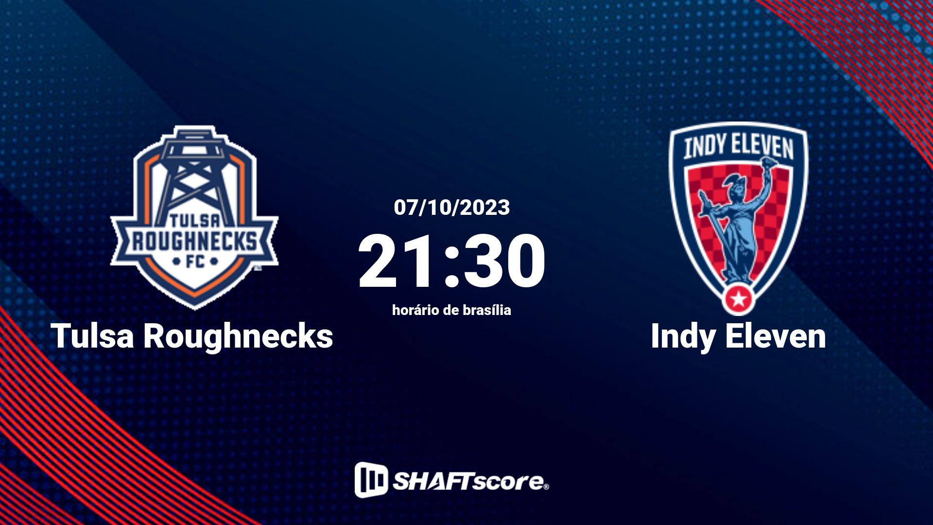 Estatísticas do jogo Tulsa Roughnecks vs Indy Eleven 07.10 21:30