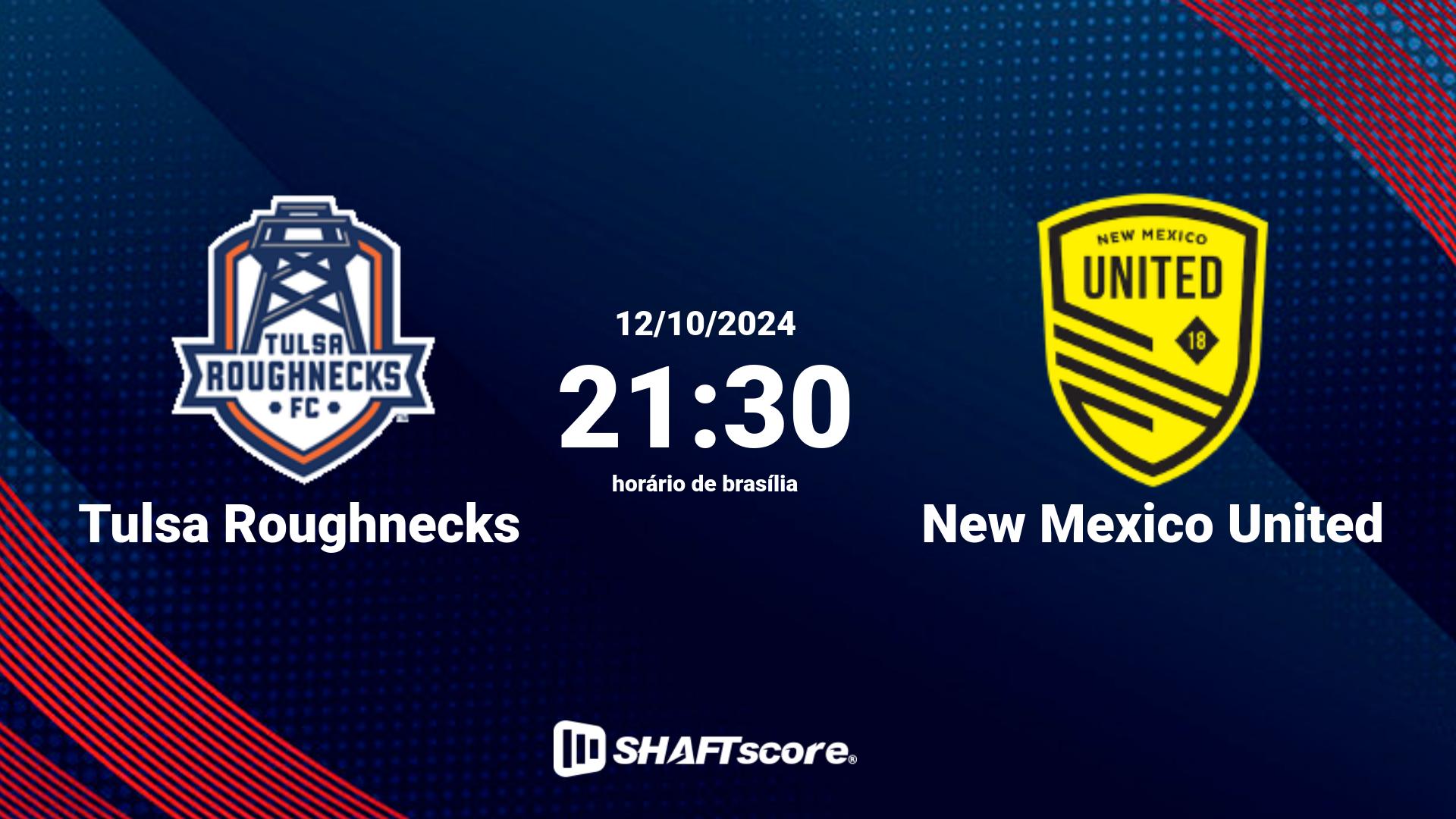 Estatísticas do jogo Tulsa Roughnecks vs New Mexico United 12.10 21:30