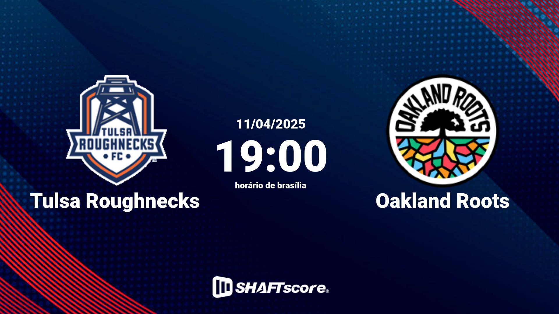 Estatísticas do jogo Tulsa Roughnecks vs Oakland Roots 11.04 19:00