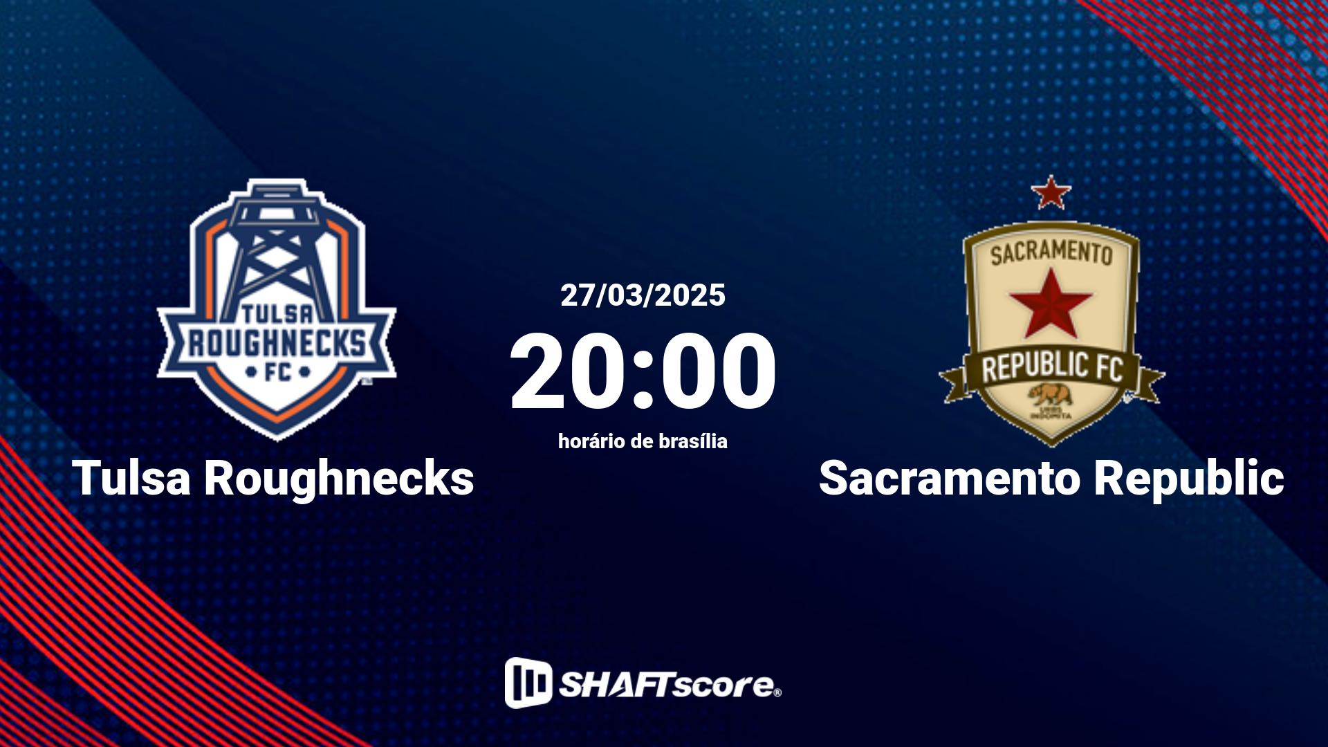 Estatísticas do jogo Tulsa Roughnecks vs Sacramento Republic 27.03 20:00