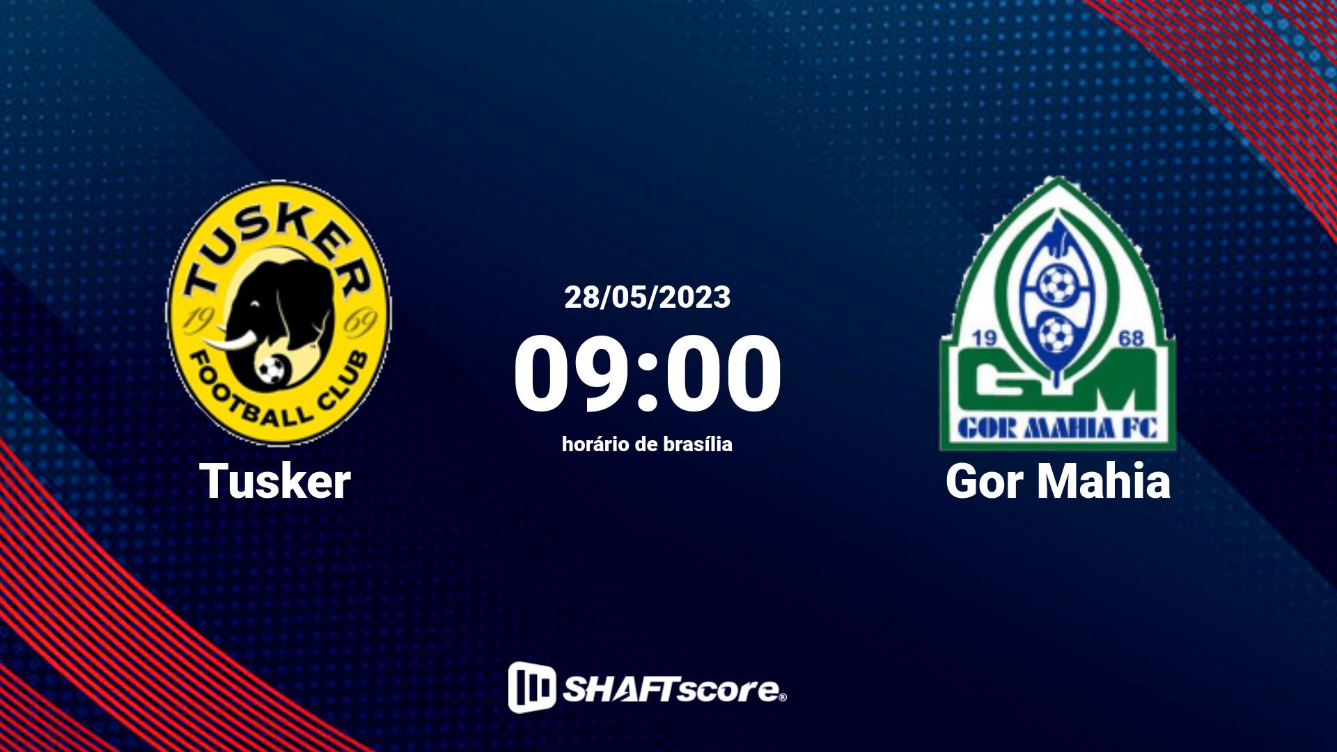 Estatísticas do jogo Tusker vs Gor Mahia 28.05 09:00