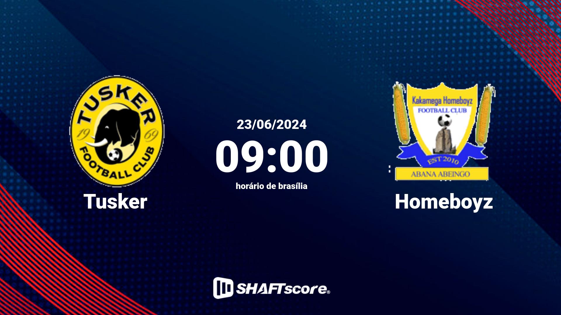 Estatísticas do jogo Tusker vs Homeboyz 23.06 09:00