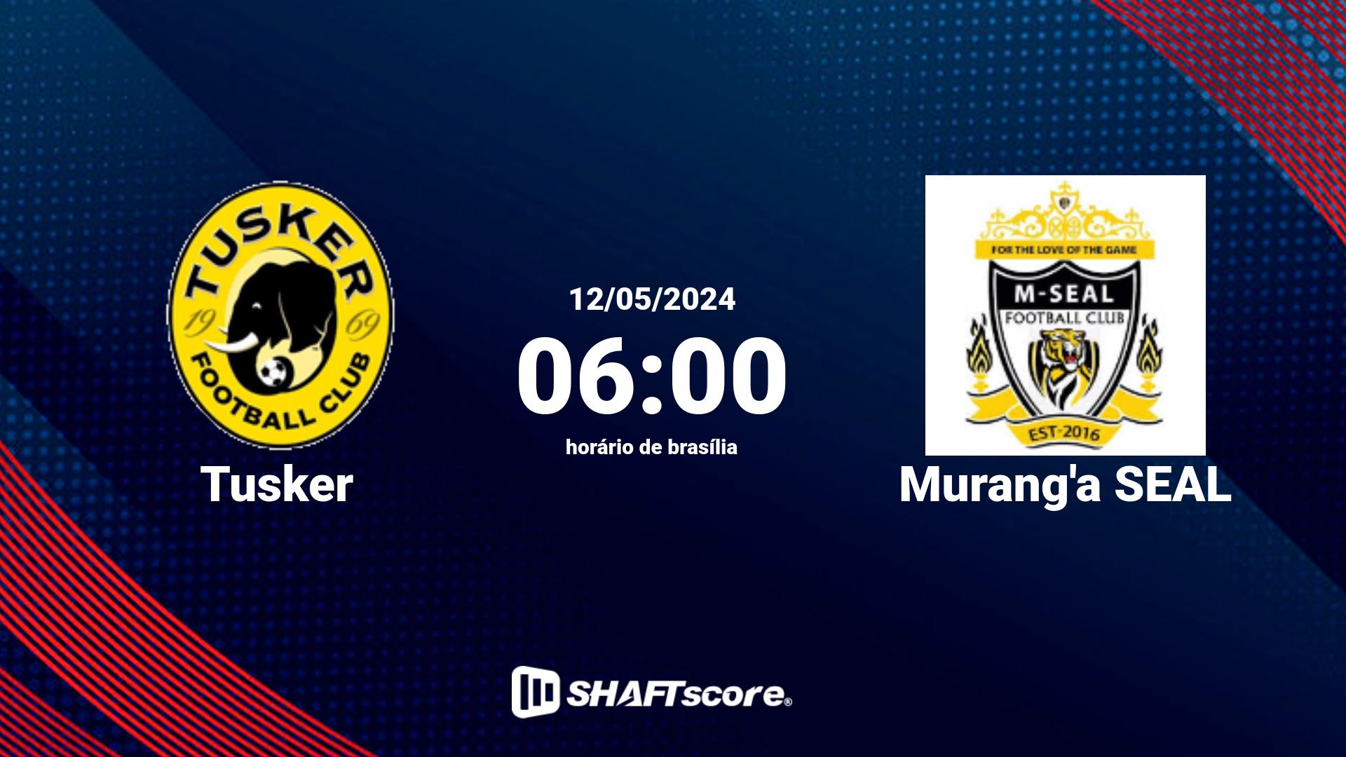 Estatísticas do jogo Tusker vs Murang'a SEAL 12.05 06:00