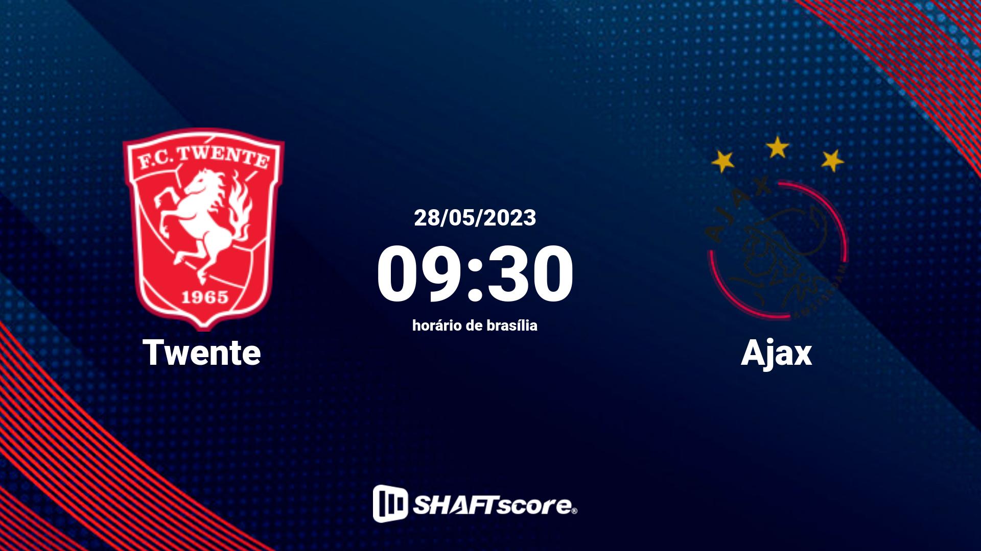 Estatísticas do jogo Twente vs Ajax 28.05 09:30