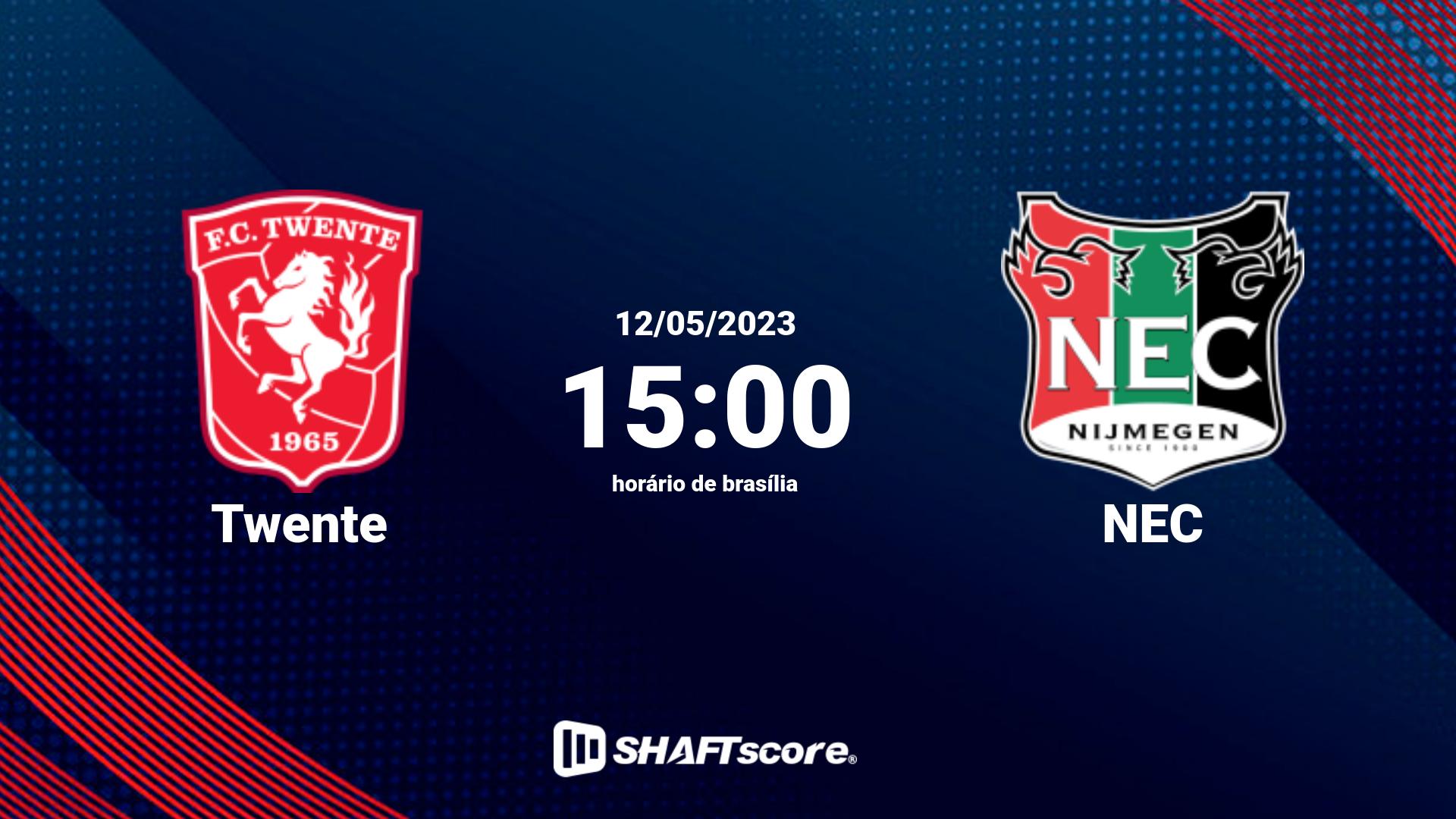 Estatísticas do jogo Twente vs NEC 12.05 15:00