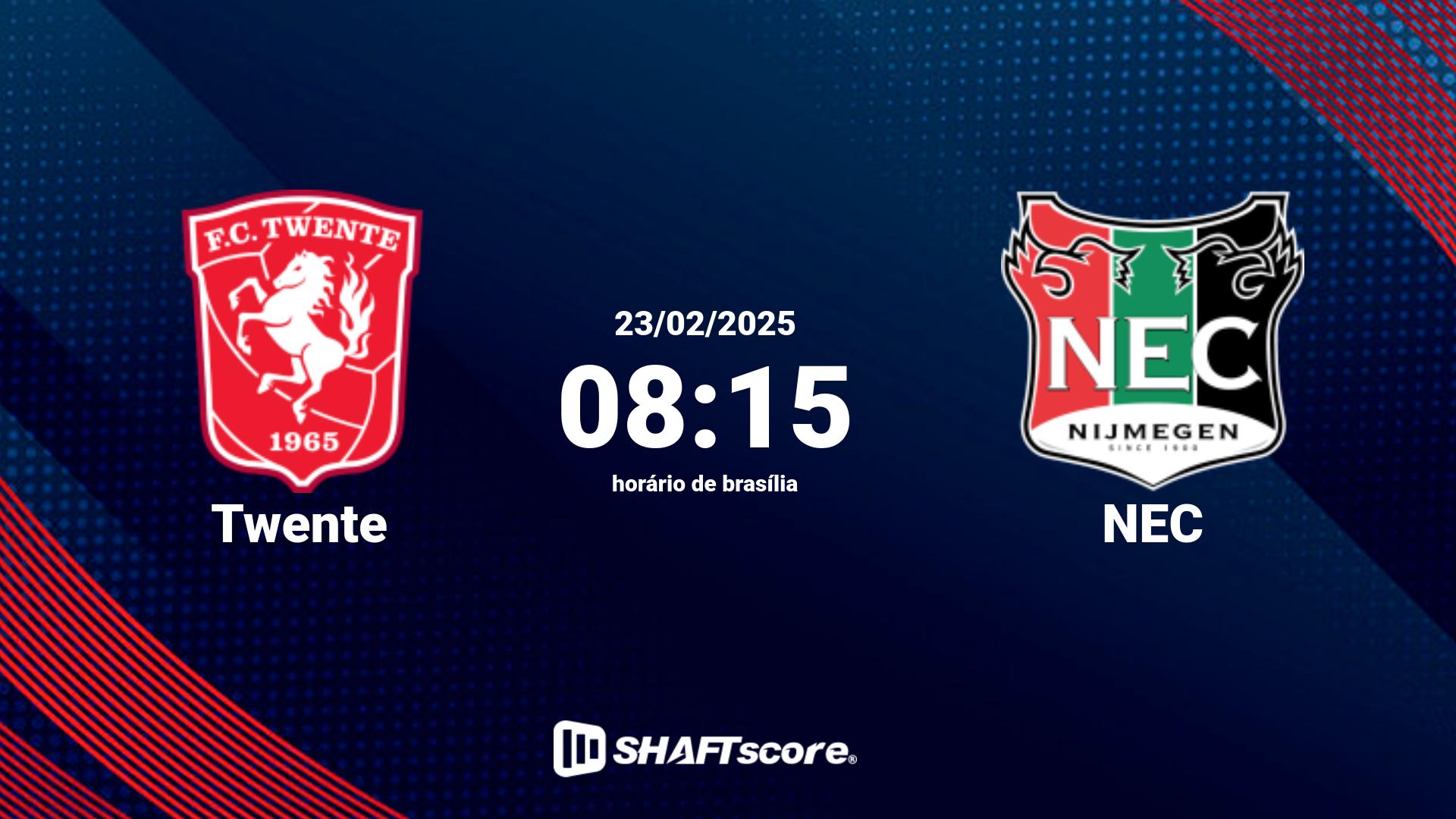 Estatísticas do jogo Twente vs NEC 23.02 08:15