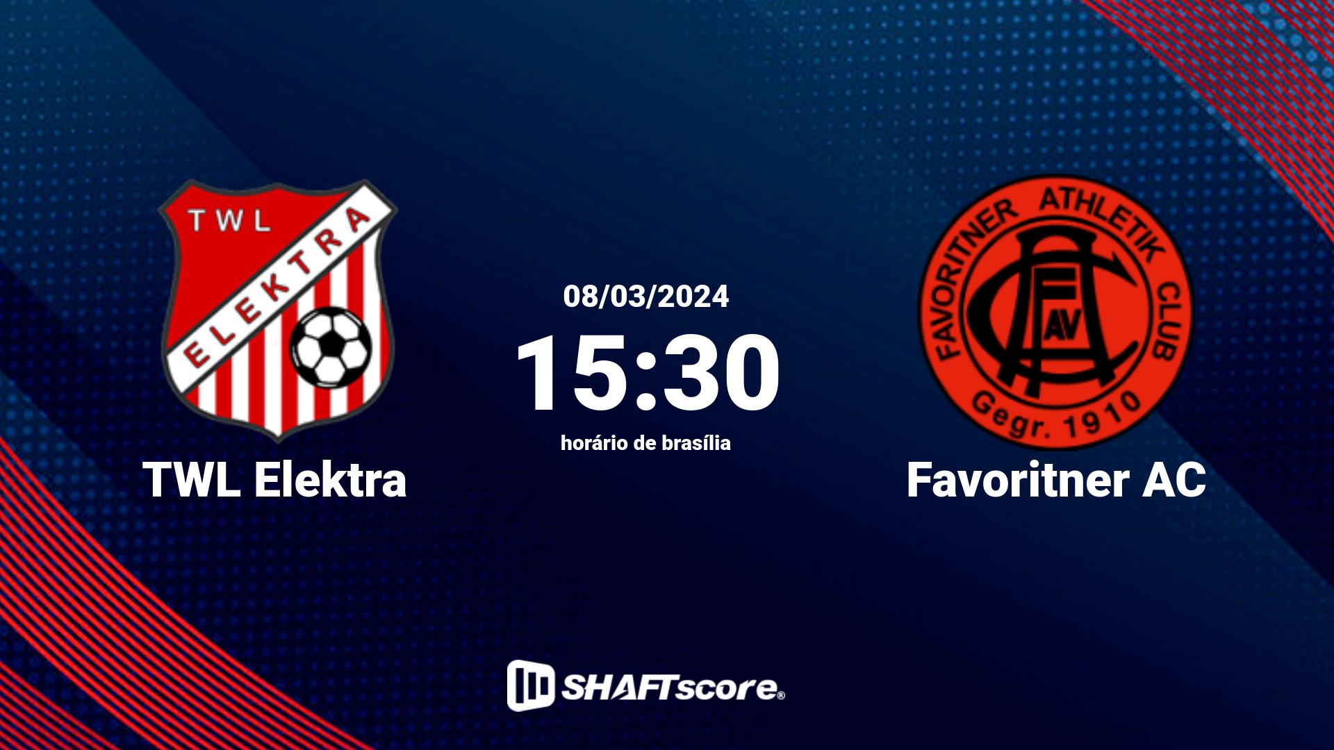 Estatísticas do jogo TWL Elektra vs Favoritner AC 08.03 15:30