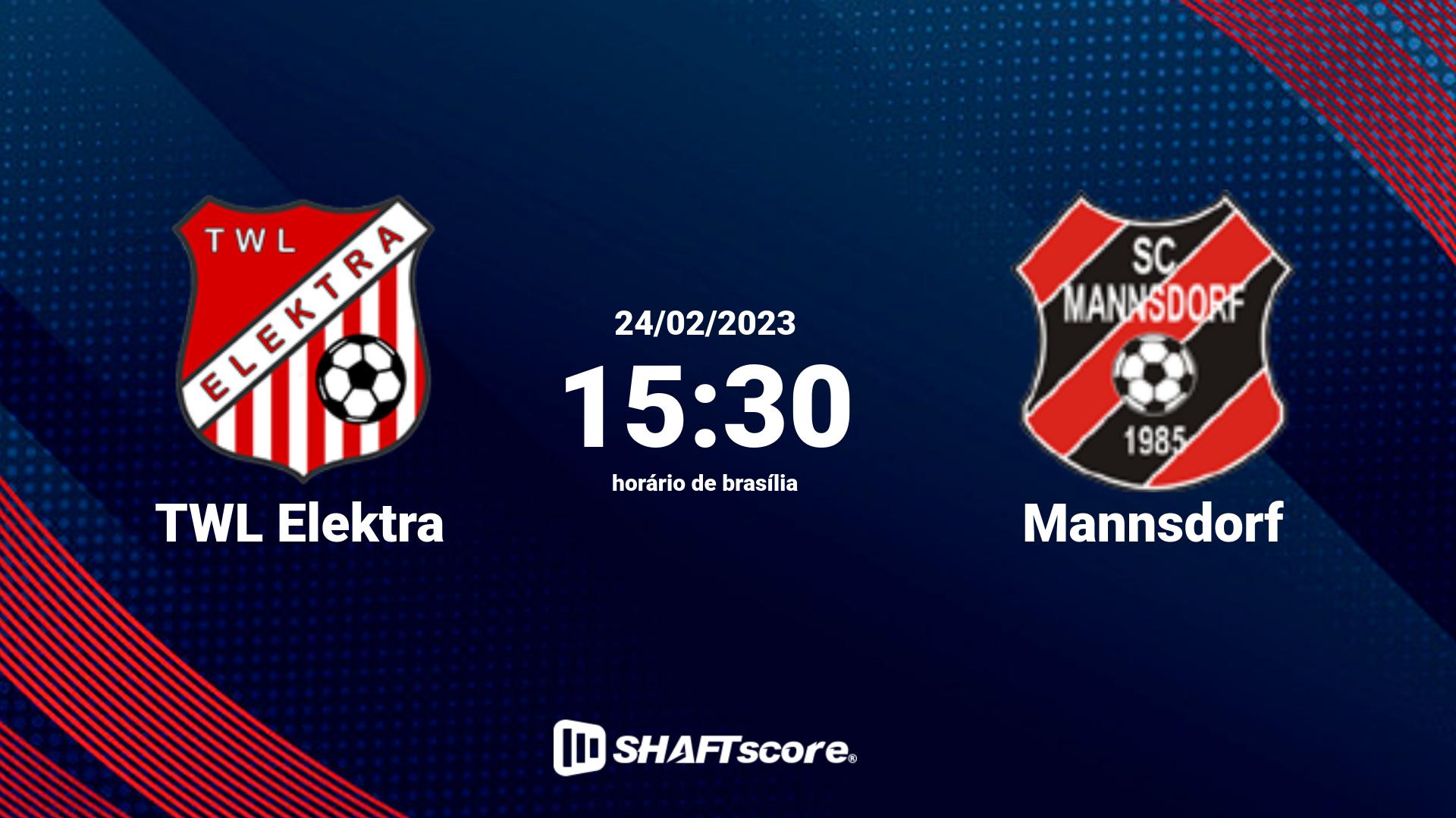 Estatísticas do jogo TWL Elektra vs Mannsdorf 24.02 15:30