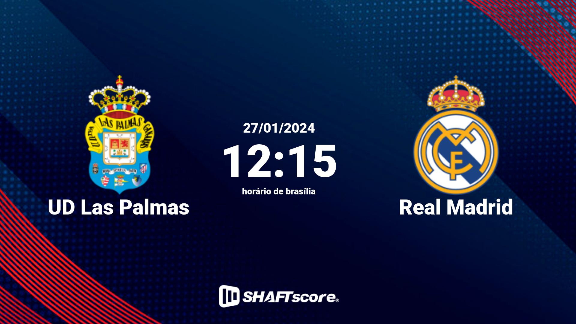 Estatísticas do jogo UD Las Palmas vs Real Madrid 27.01 12:15