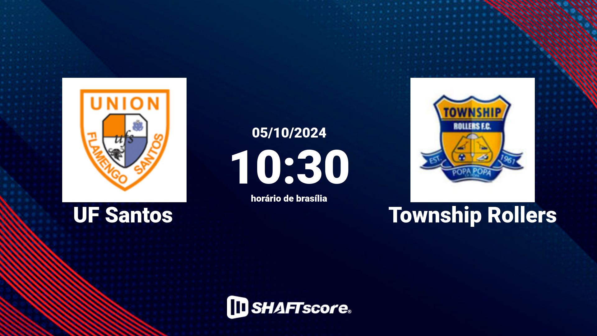 Estatísticas do jogo UF Santos vs Township Rollers 05.10 10:30