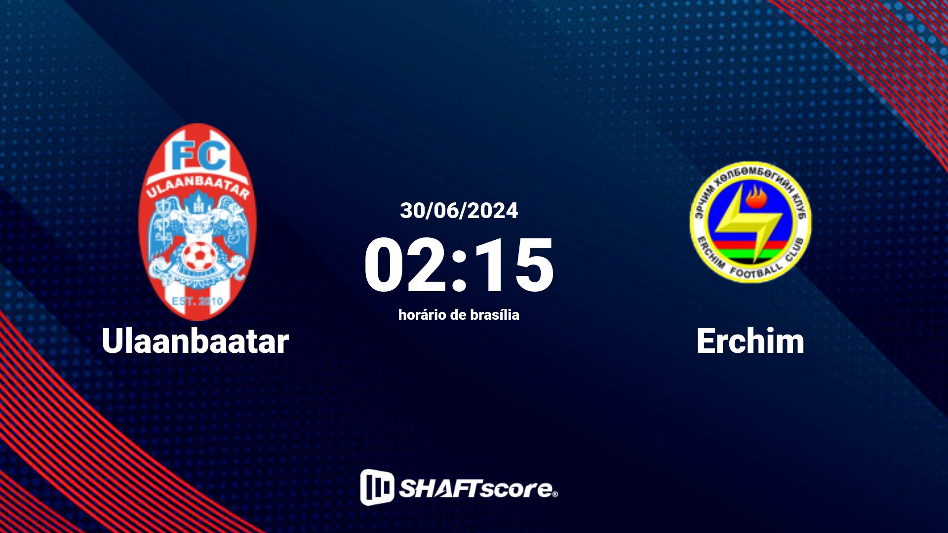 Estatísticas do jogo Ulaanbaatar vs Erchim 30.06 02:15