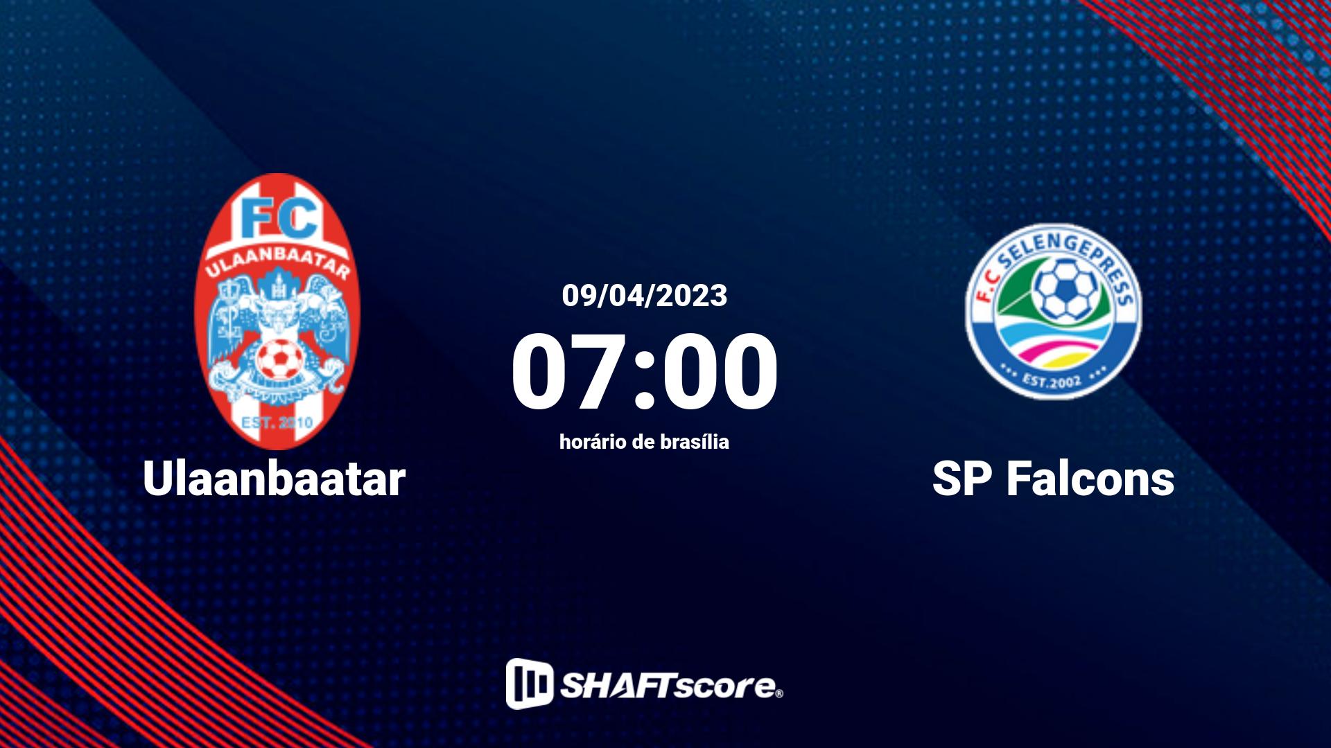 Estatísticas do jogo Ulaanbaatar vs SP Falcons 09.04 07:00