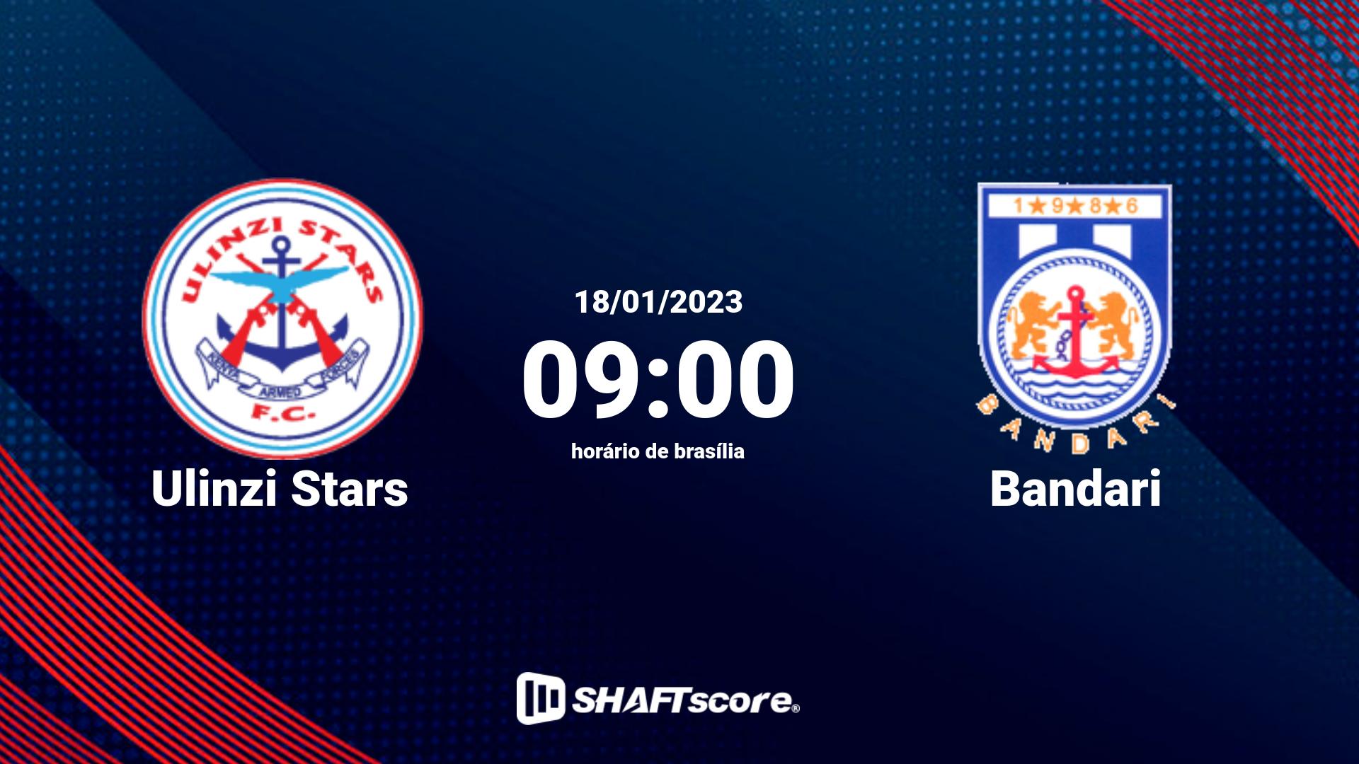 Estatísticas do jogo Ulinzi Stars vs Bandari 18.01 09:00