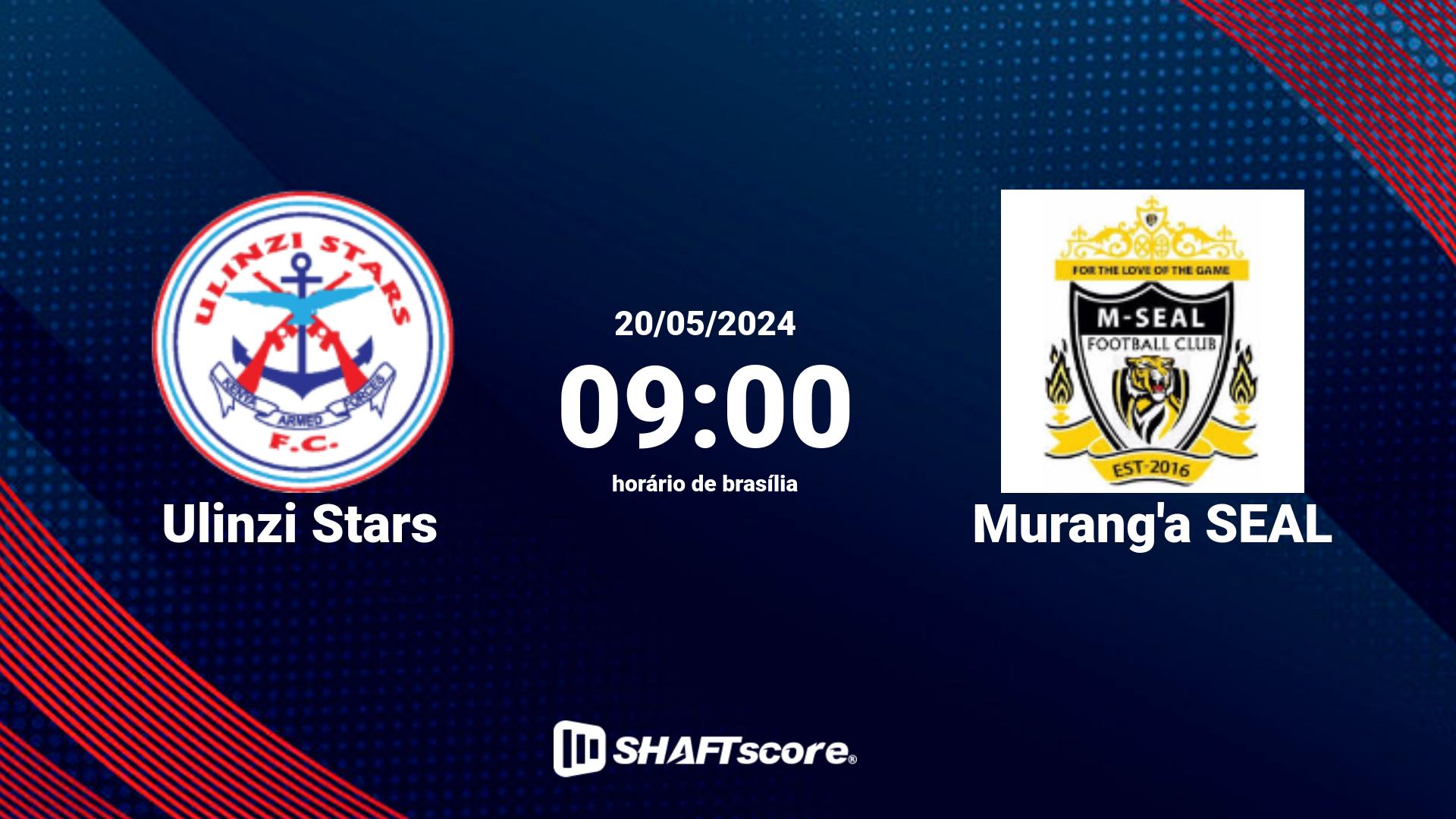 Estatísticas do jogo Ulinzi Stars vs Murang'a SEAL 20.05 09:00