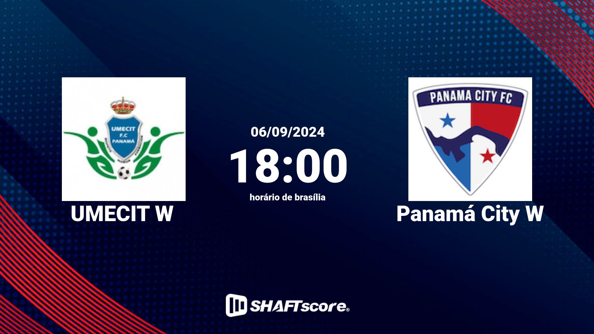 Estatísticas do jogo UMECIT W vs Panamá City W 06.09 18:00