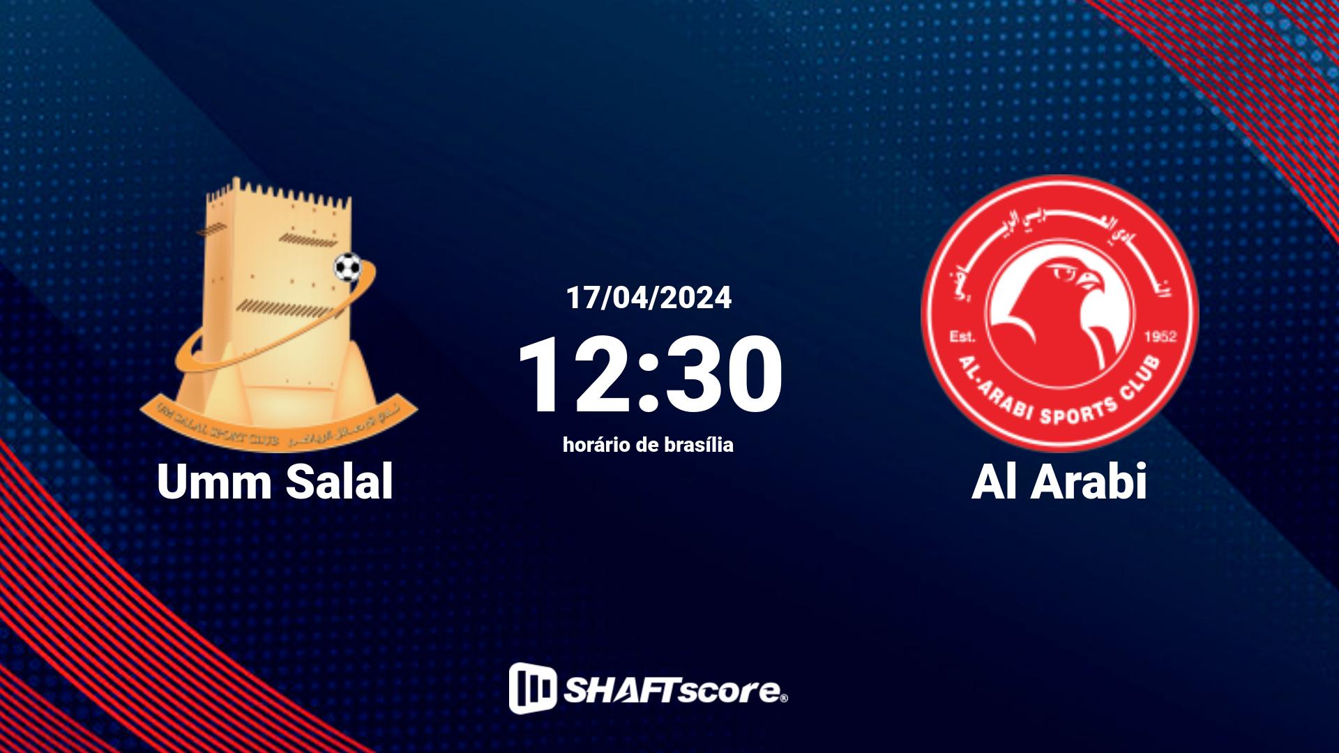 Estatísticas do jogo Umm Salal vs Al Arabi 17.04 12:30