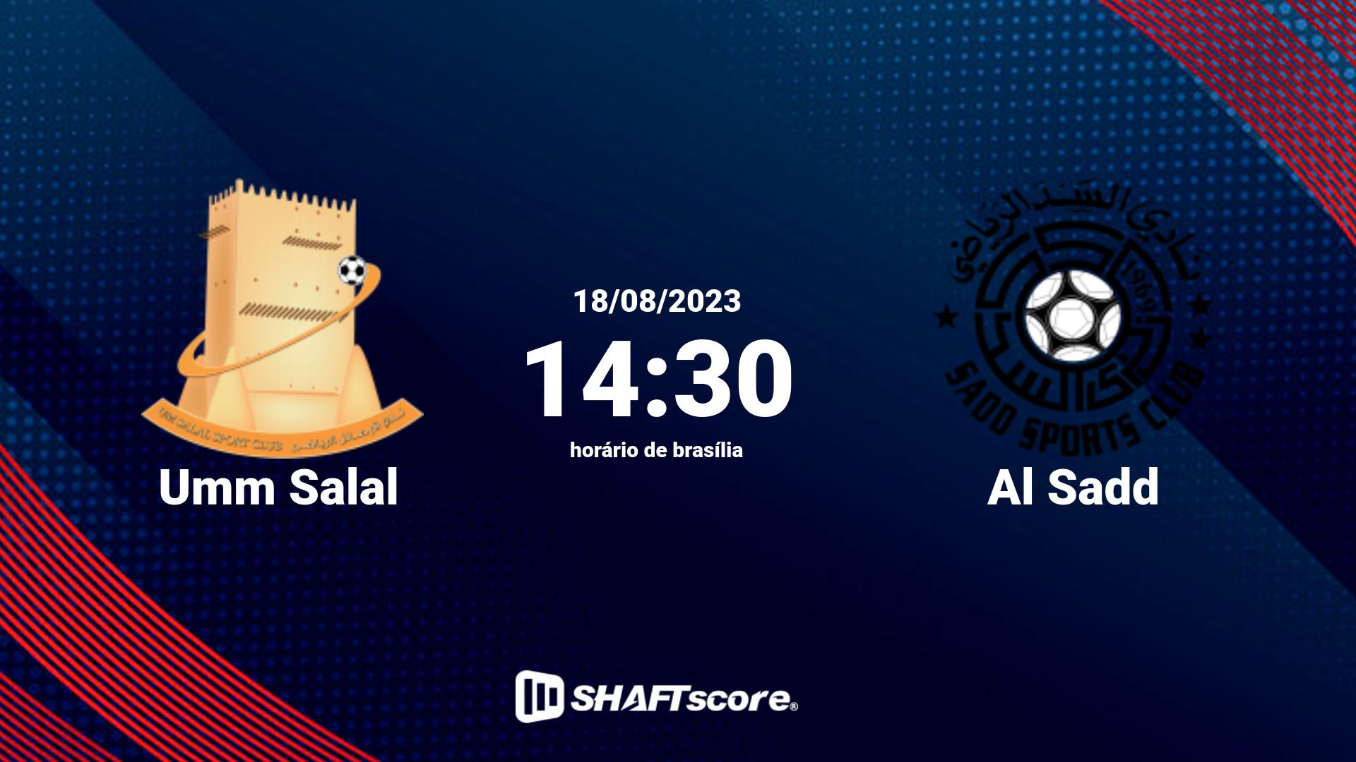 Estatísticas do jogo Umm Salal vs Al Sadd 18.08 14:30