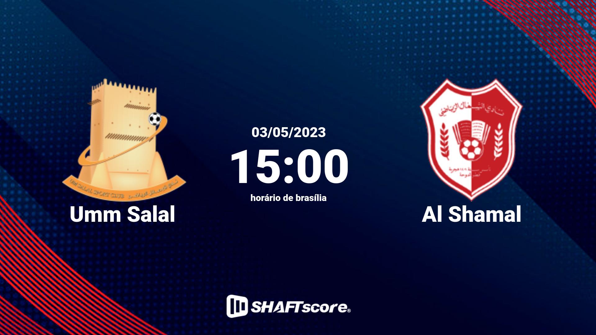 Estatísticas do jogo Umm Salal vs Al Shamal 03.05 15:00