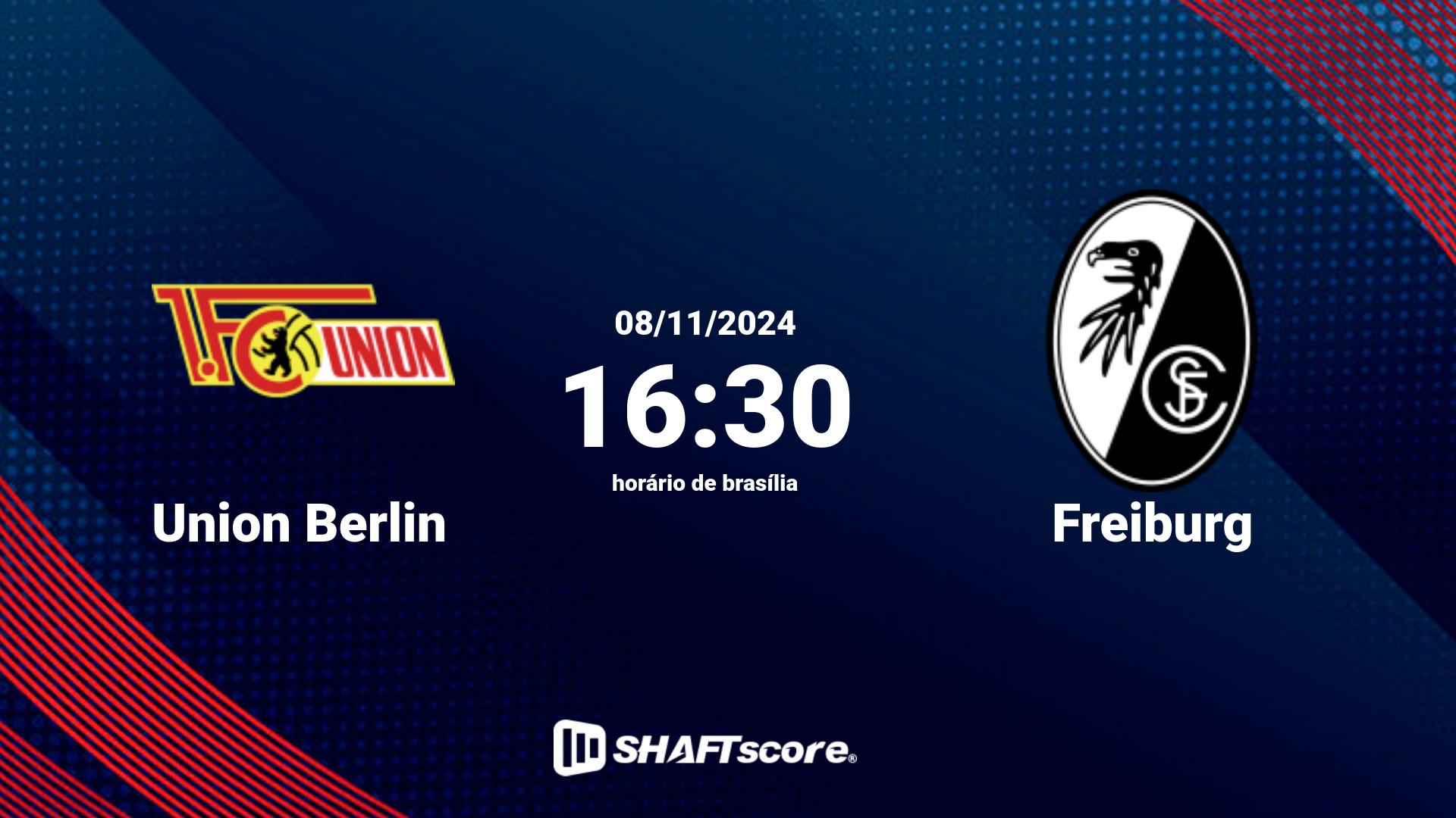 Estatísticas do jogo Union Berlin vs Freiburg 08.11 16:30