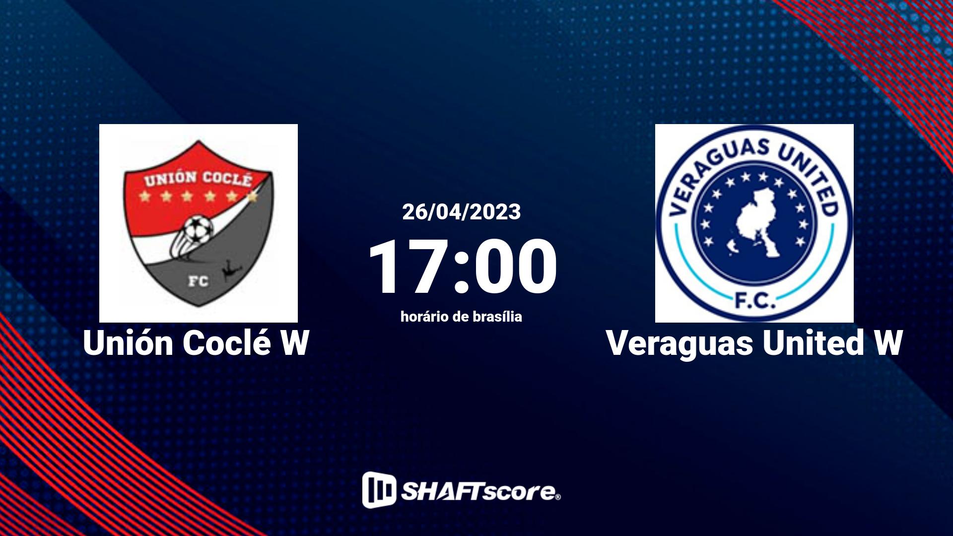 Estatísticas do jogo Unión Coclé W vs Veraguas United W 26.04 17:00