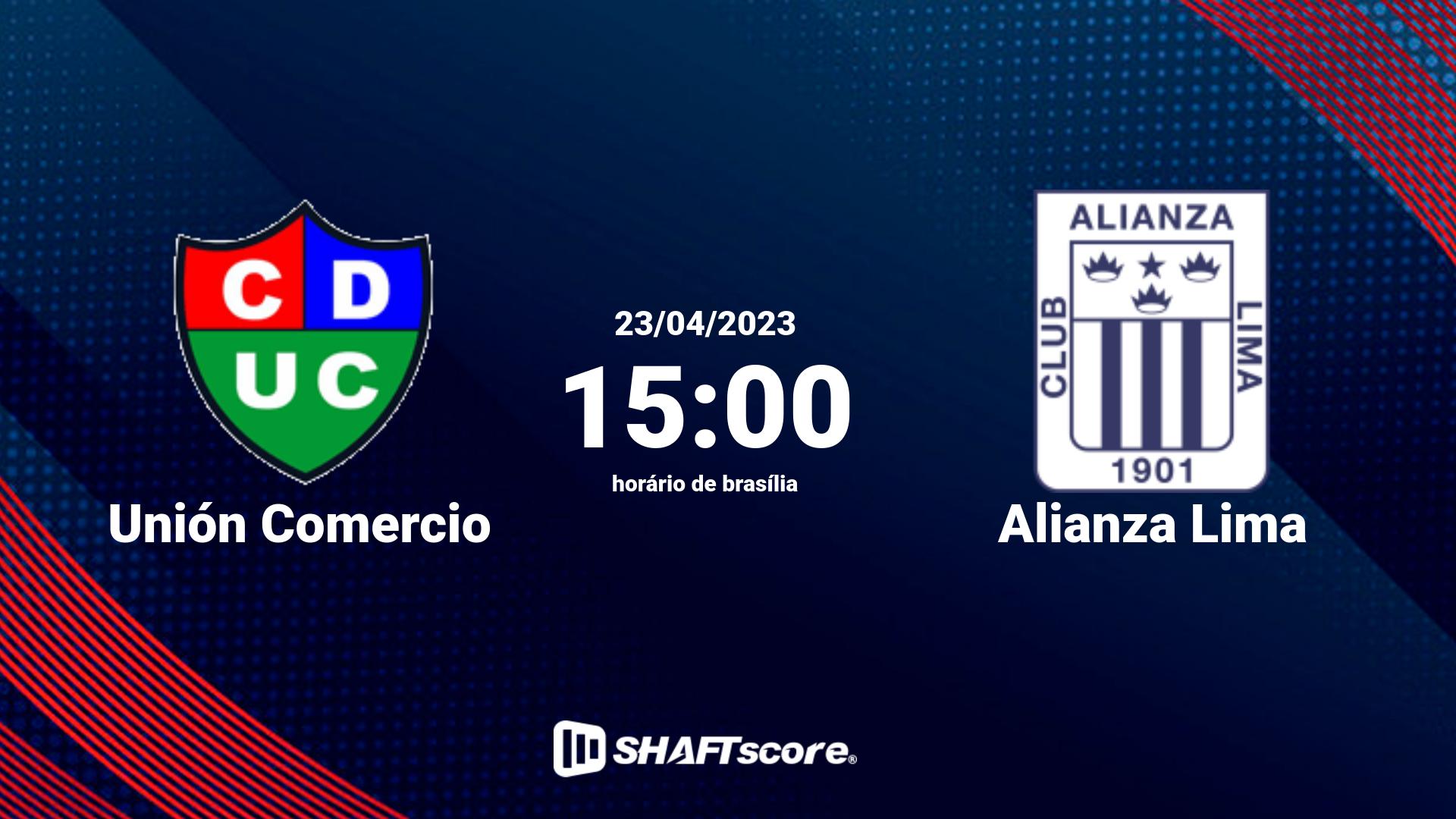 Estatísticas do jogo Unión Comercio vs Alianza Lima 23.04 15:00