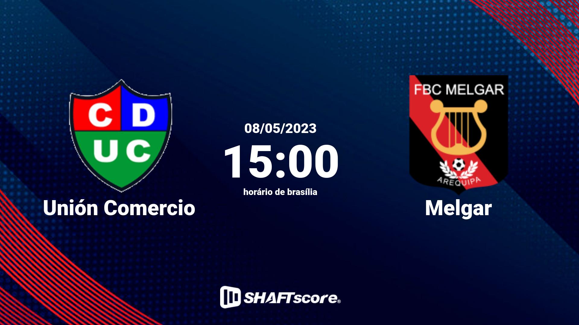 Estatísticas do jogo Unión Comercio vs Melgar 08.05 15:00