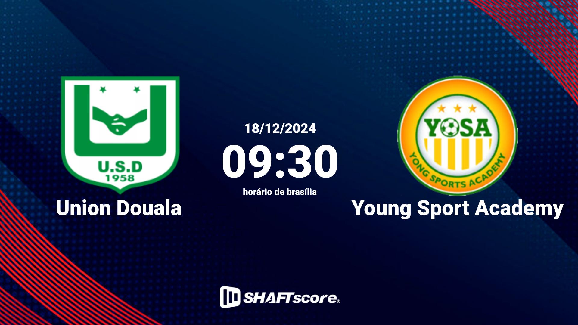 Estatísticas do jogo Union Douala vs Young Sport Academy 18.12 09:30