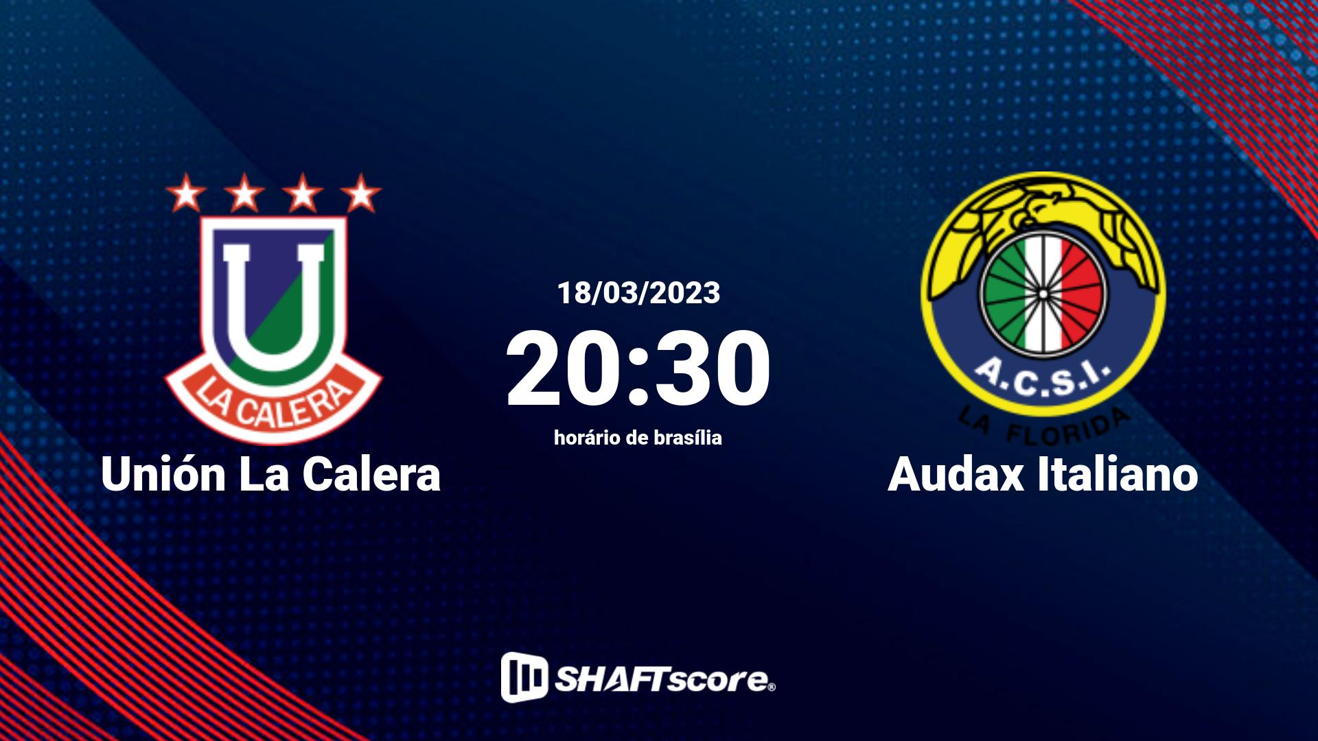 Estatísticas do jogo Unión La Calera vs Audax Italiano 18.03 20:30