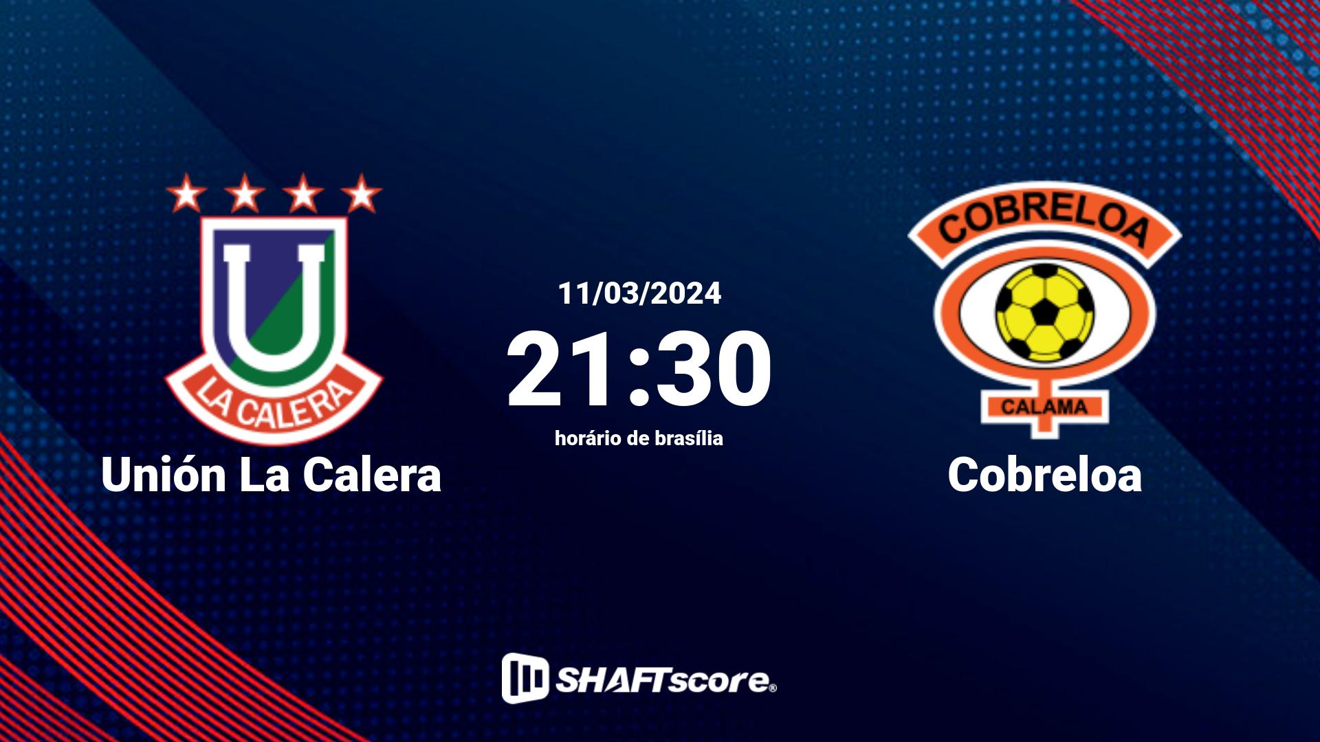 Estatísticas do jogo Unión La Calera vs Cobreloa 11.03 21:30