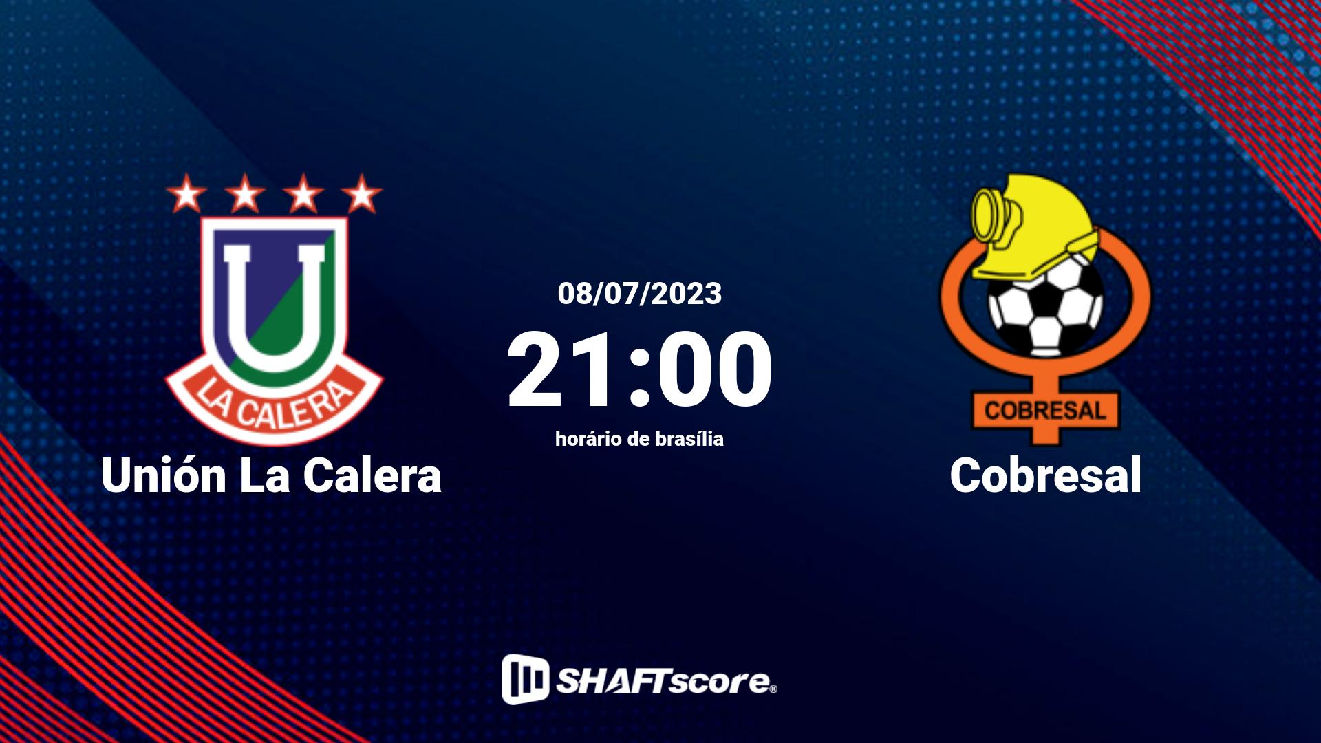 Estatísticas do jogo Unión La Calera vs Cobresal 08.07 21:00