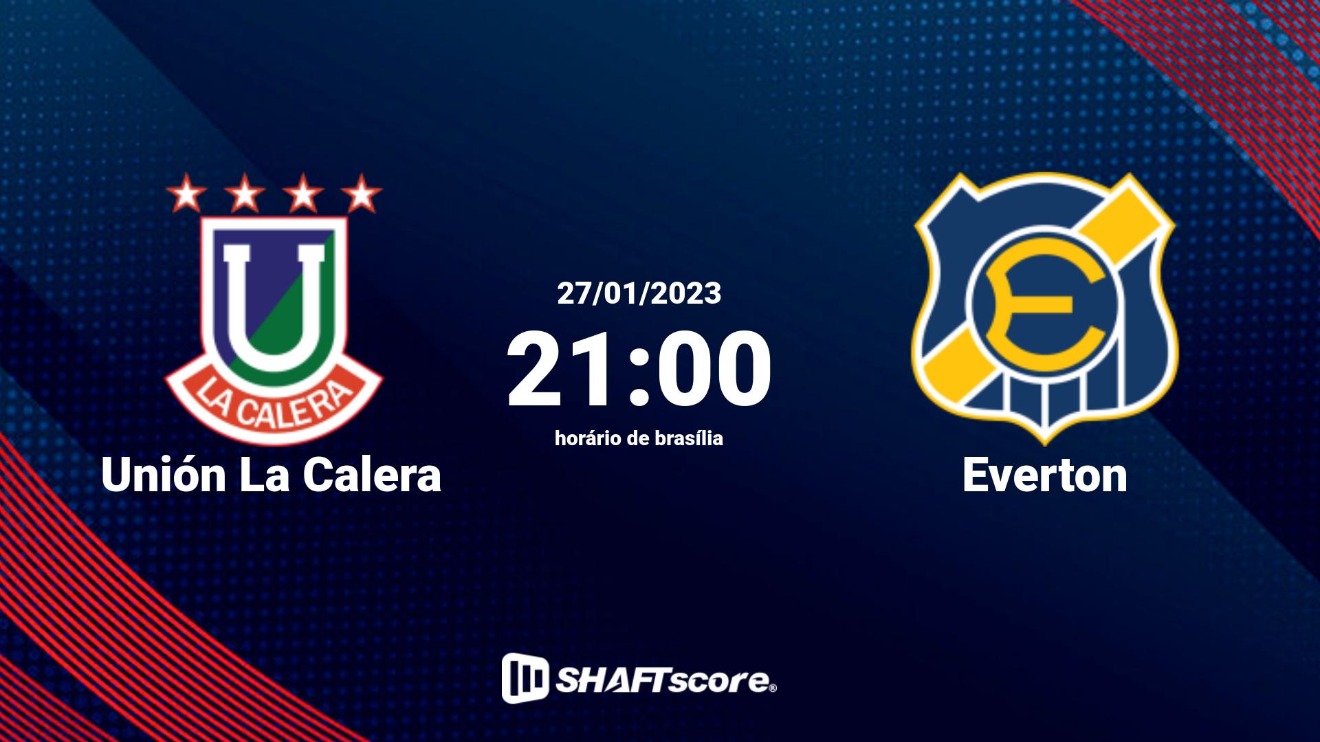 Estatísticas do jogo Unión La Calera vs Everton 27.01 21:00