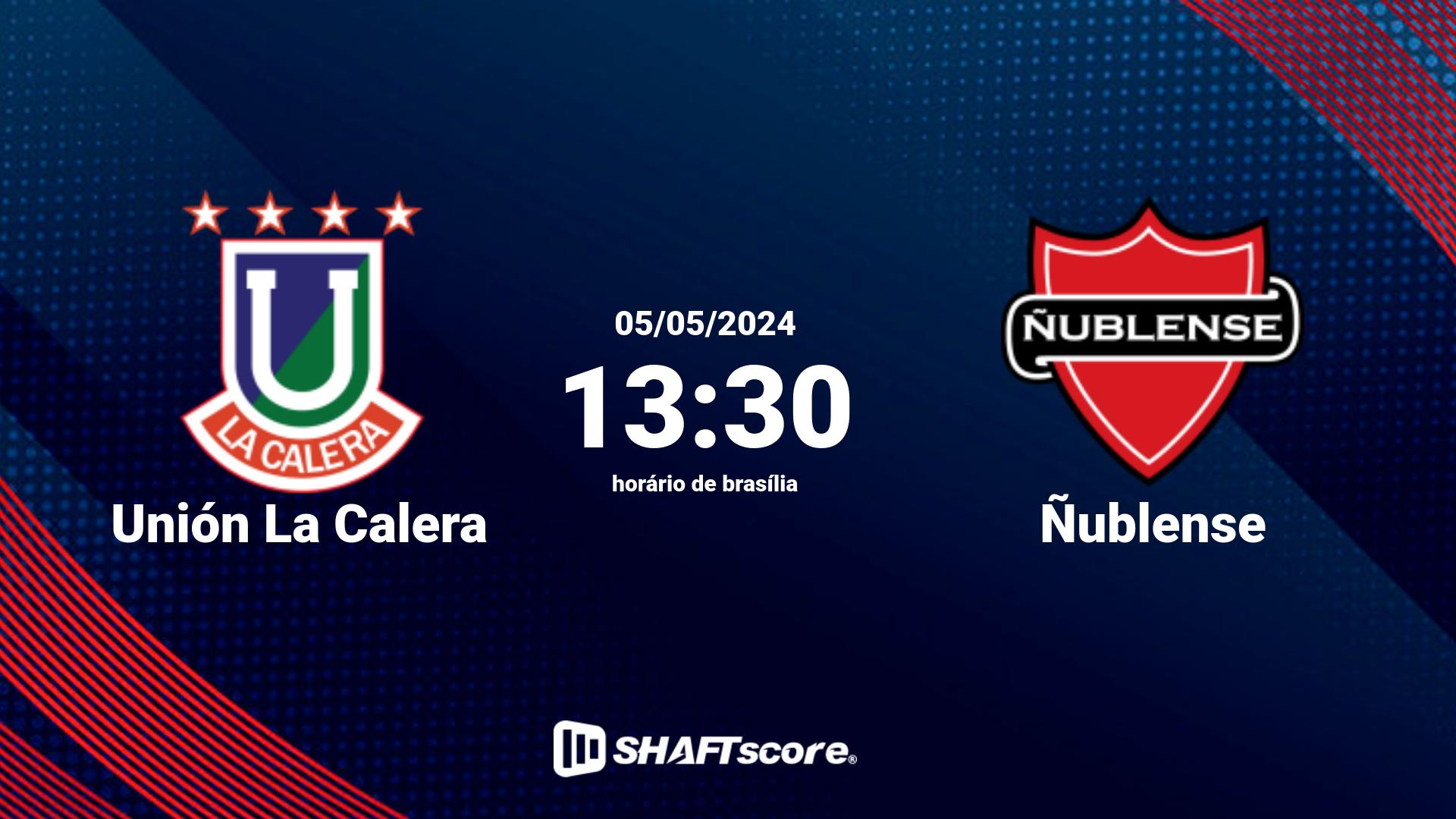 Estatísticas do jogo Unión La Calera vs Ñublense 05.05 13:30