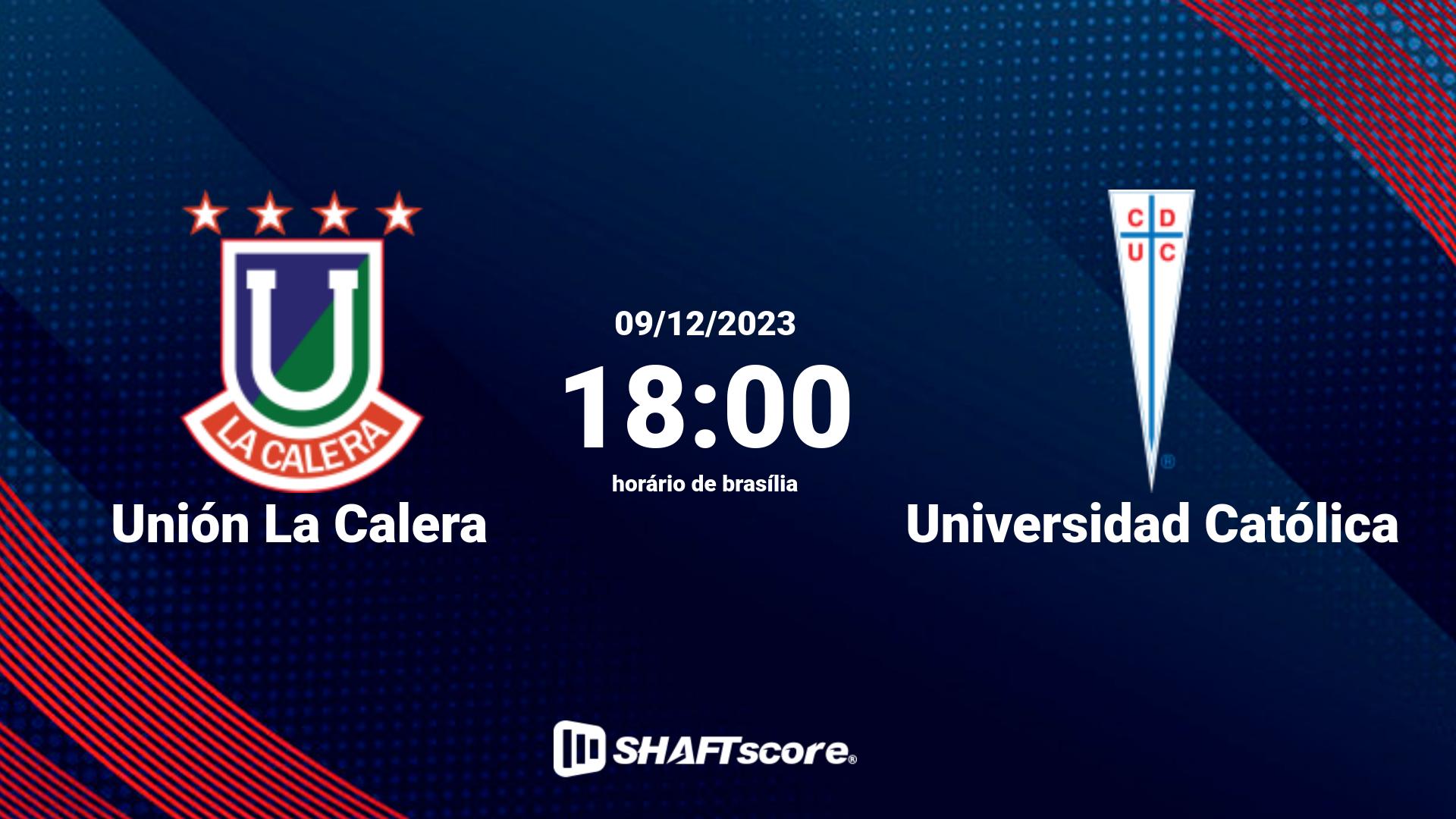 Estatísticas do jogo Unión La Calera vs Universidad Católica 09.12 18:00