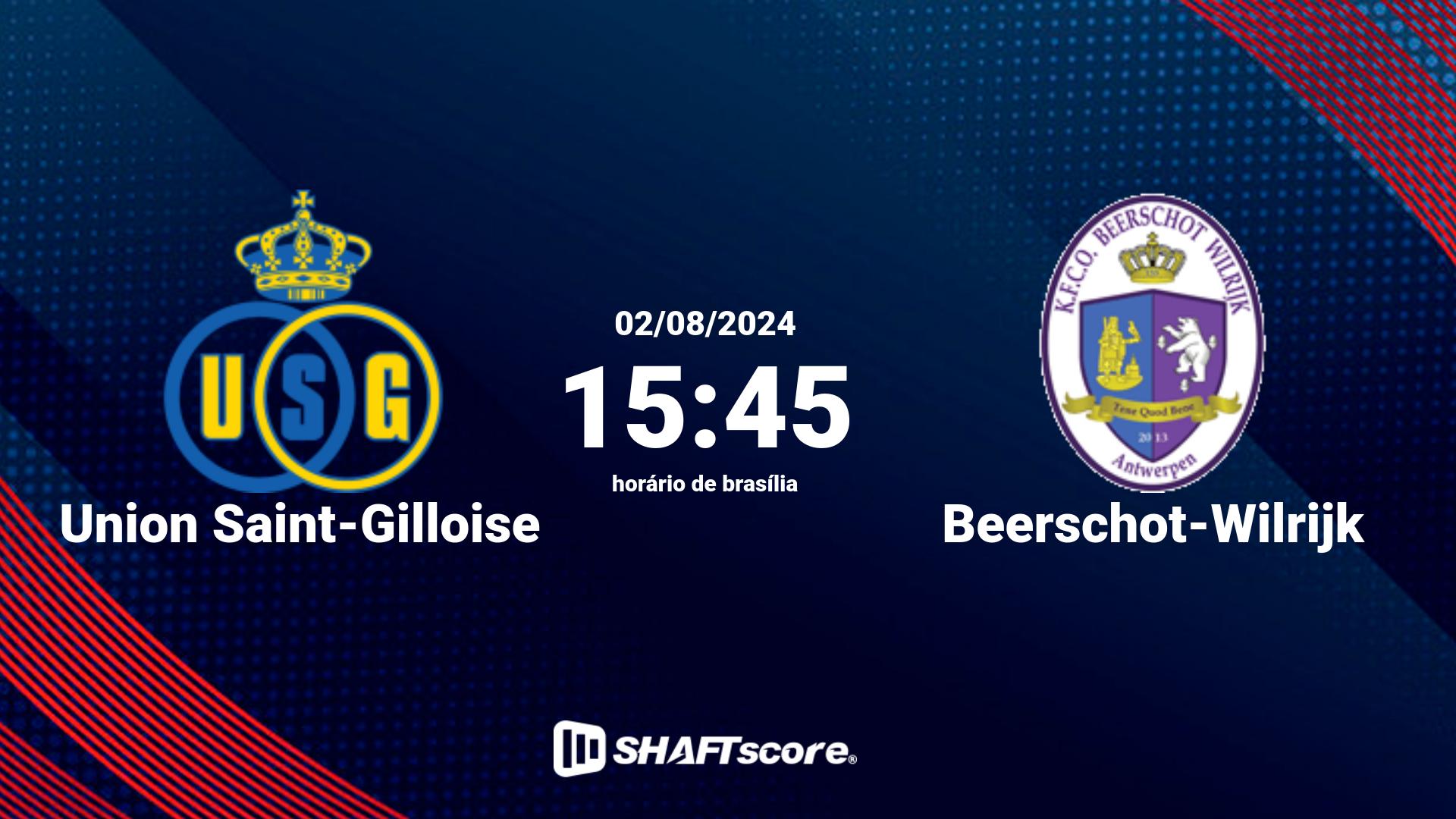 Estatísticas do jogo Union Saint-Gilloise vs Beerschot-Wilrijk 02.08 15:45