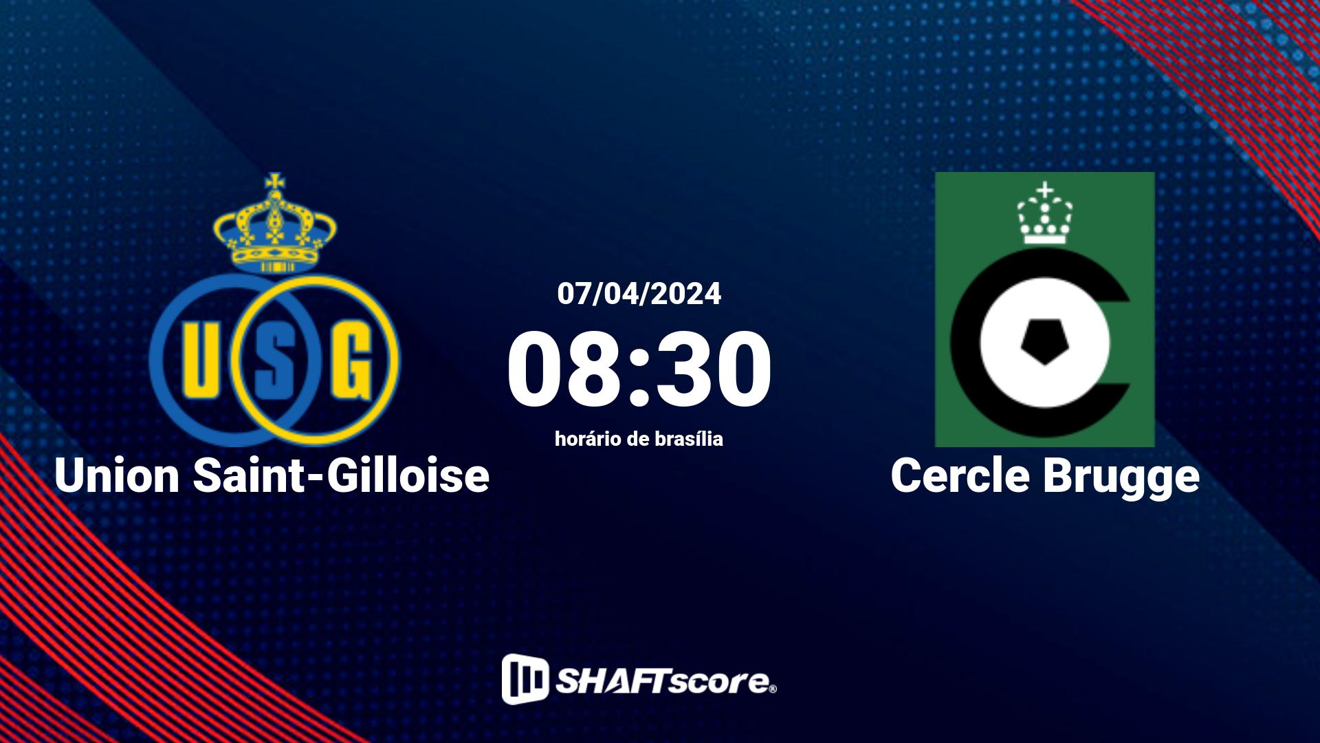 Estatísticas do jogo Union Saint-Gilloise vs Cercle Brugge 07.04 08:30