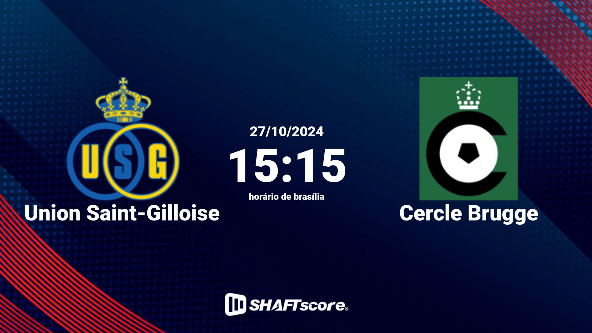 Estatísticas do jogo Union Saint-Gilloise vs Cercle Brugge 27.10 15:15