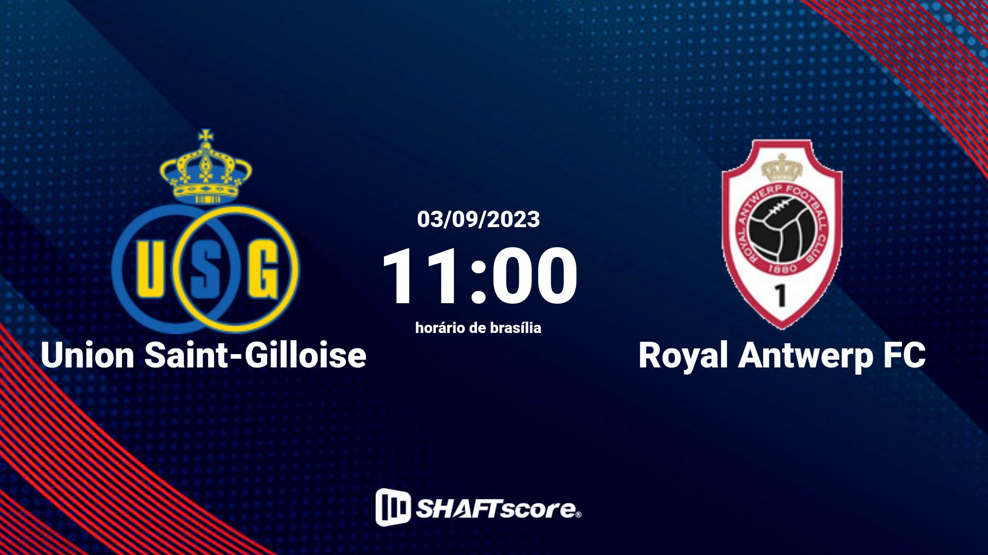 Estatísticas do jogo Union Saint-Gilloise vs Royal Antwerp FC 03.09 11:00