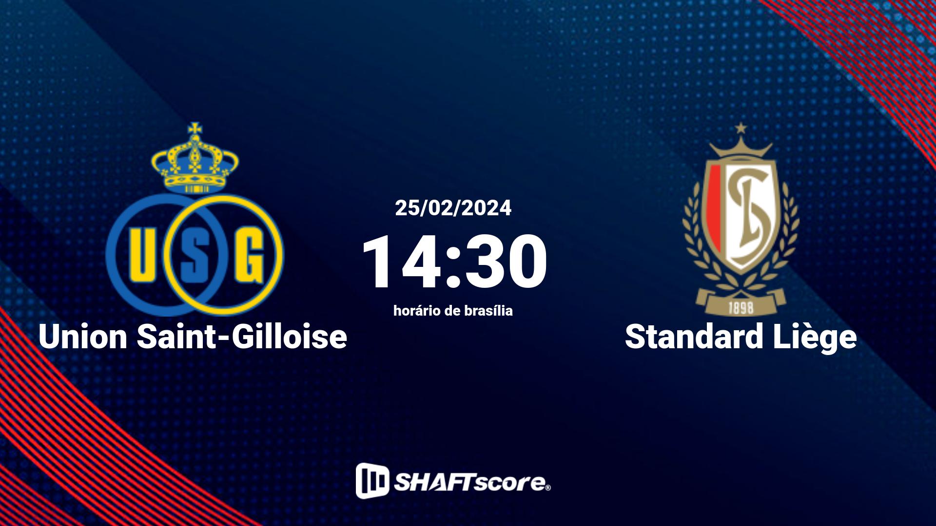 Estatísticas do jogo Union Saint-Gilloise vs Standard Liège 25.02 14:30