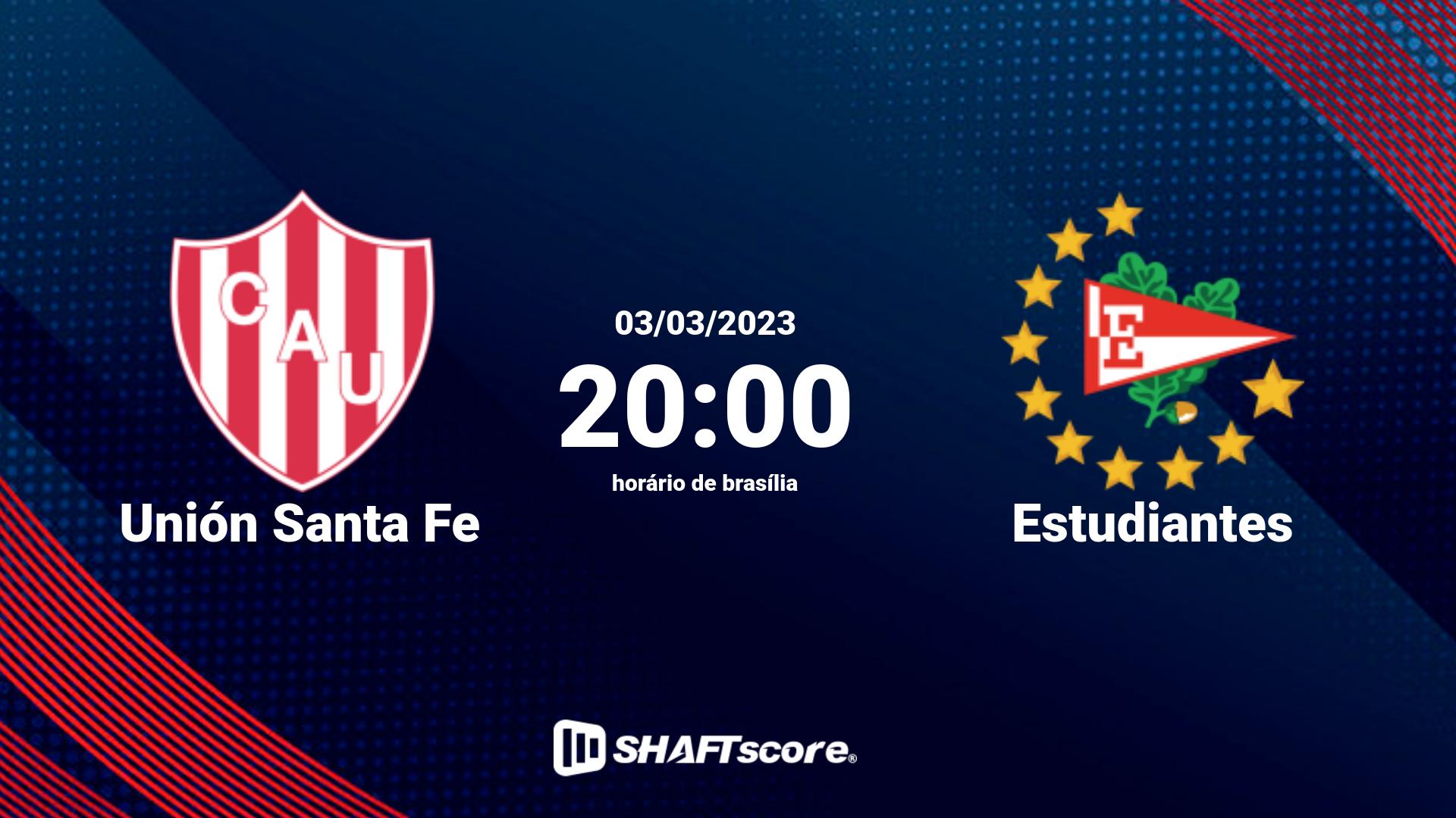 Estatísticas do jogo Unión Santa Fe vs Estudiantes 03.03 20:00