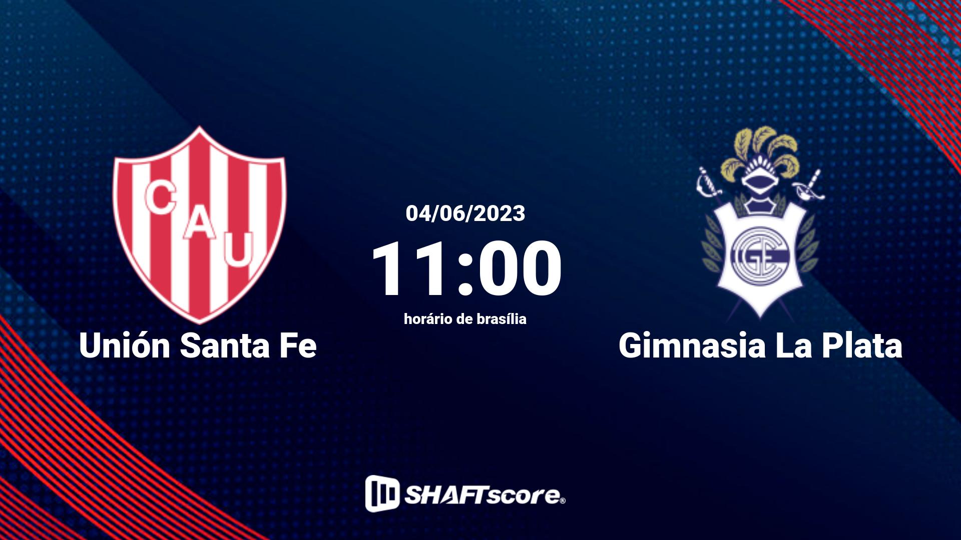 Estatísticas do jogo Unión Santa Fe vs Gimnasia La Plata 04.06 11:00