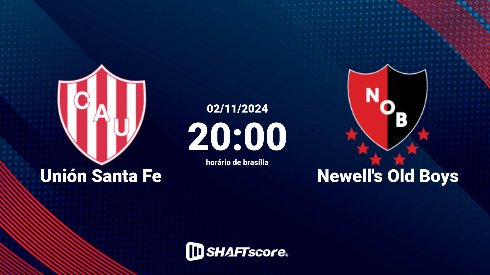 Estatísticas do jogo Unión Santa Fe vs Newell's Old Boys 02.11 20:00