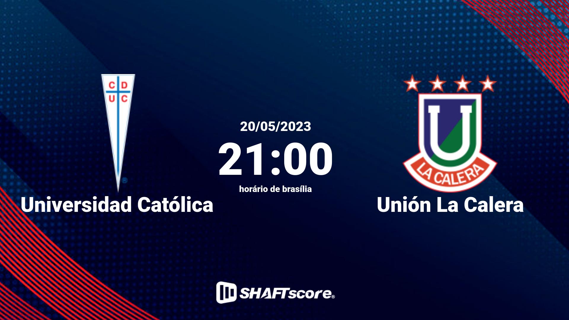 Estatísticas do jogo Universidad Católica vs Unión La Calera 20.05 21:00