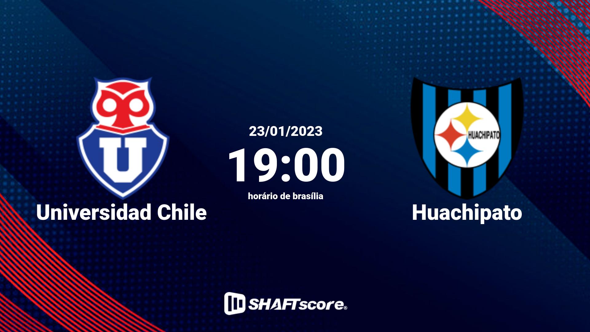 Estatísticas do jogo Universidad Chile vs Huachipato 23.01 19:00